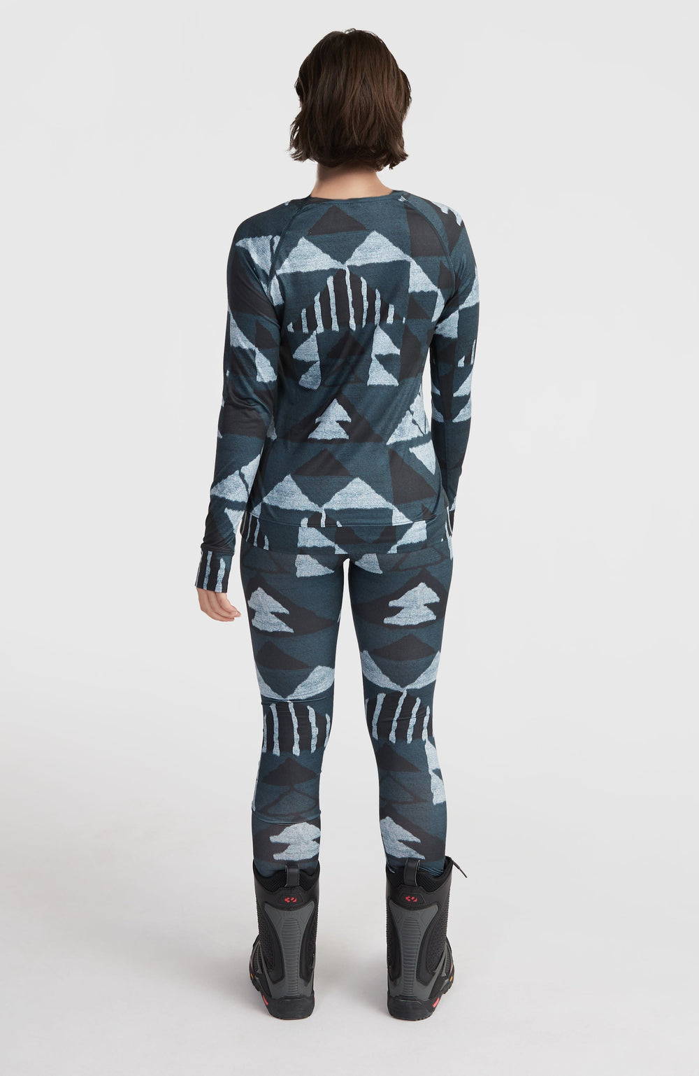 Baselayer Bottoms Women - Blue Triangle Ikat