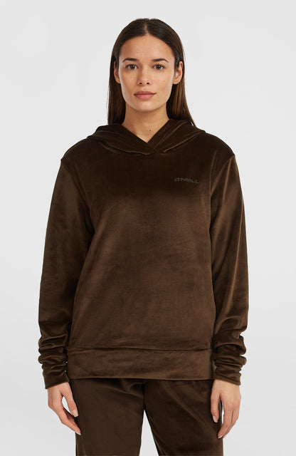 FWC'Cruz Velour Hoodie Women - Coffee Bean