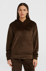 FWC'Cruz Velour Hoodie Women - Coffee Bean