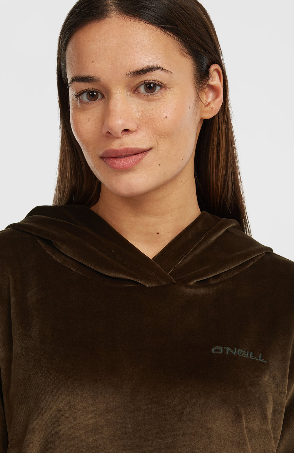 FWC'Cruz Velour Hoodie Women - Coffee Bean