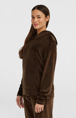 FWC'Cruz Velour Hoodie Women - Coffee Bean
