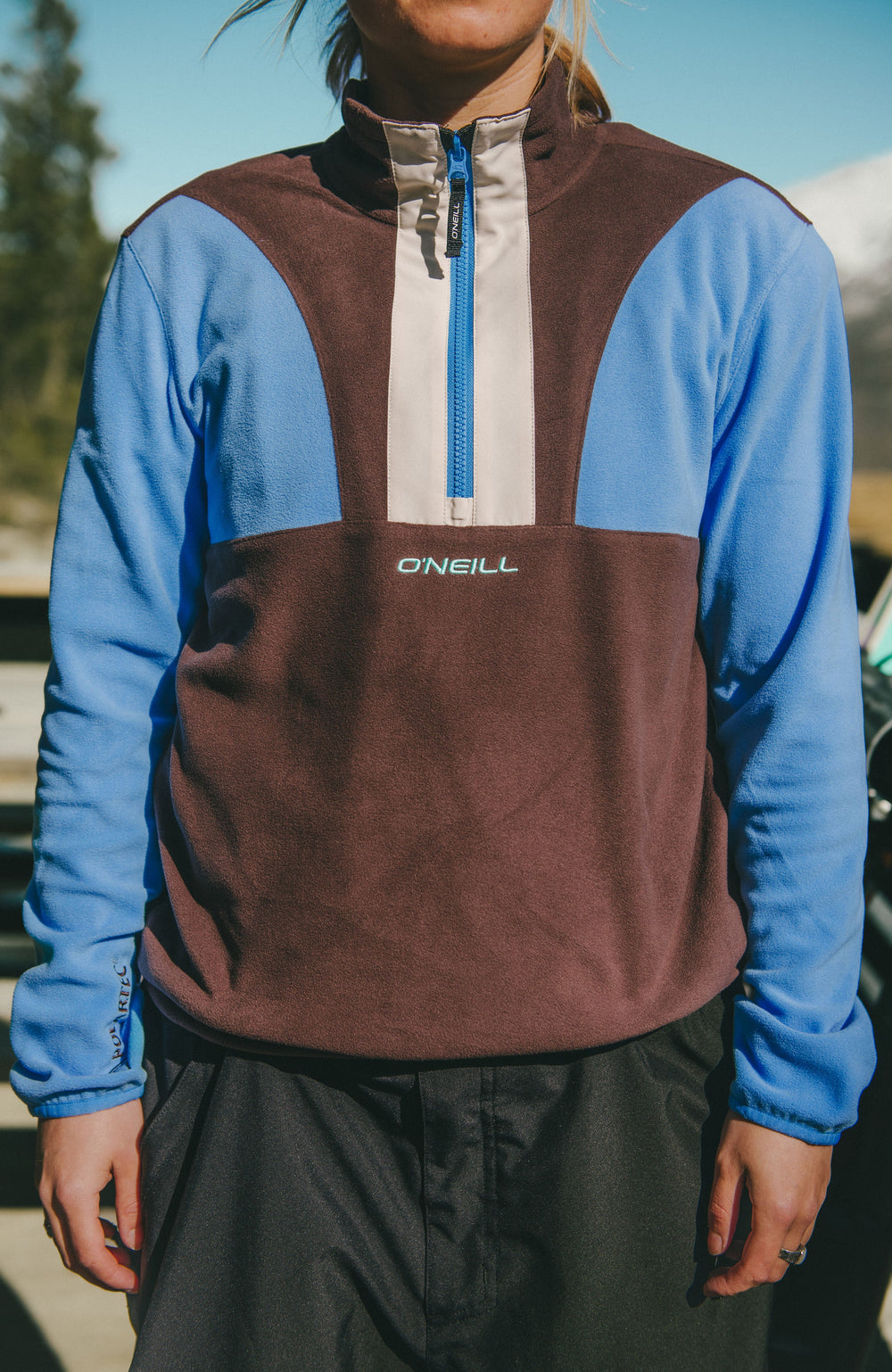 FWC'Cruz Triple Polartec® Half-Zip Fleece Women - Blue Poppy Colour Block