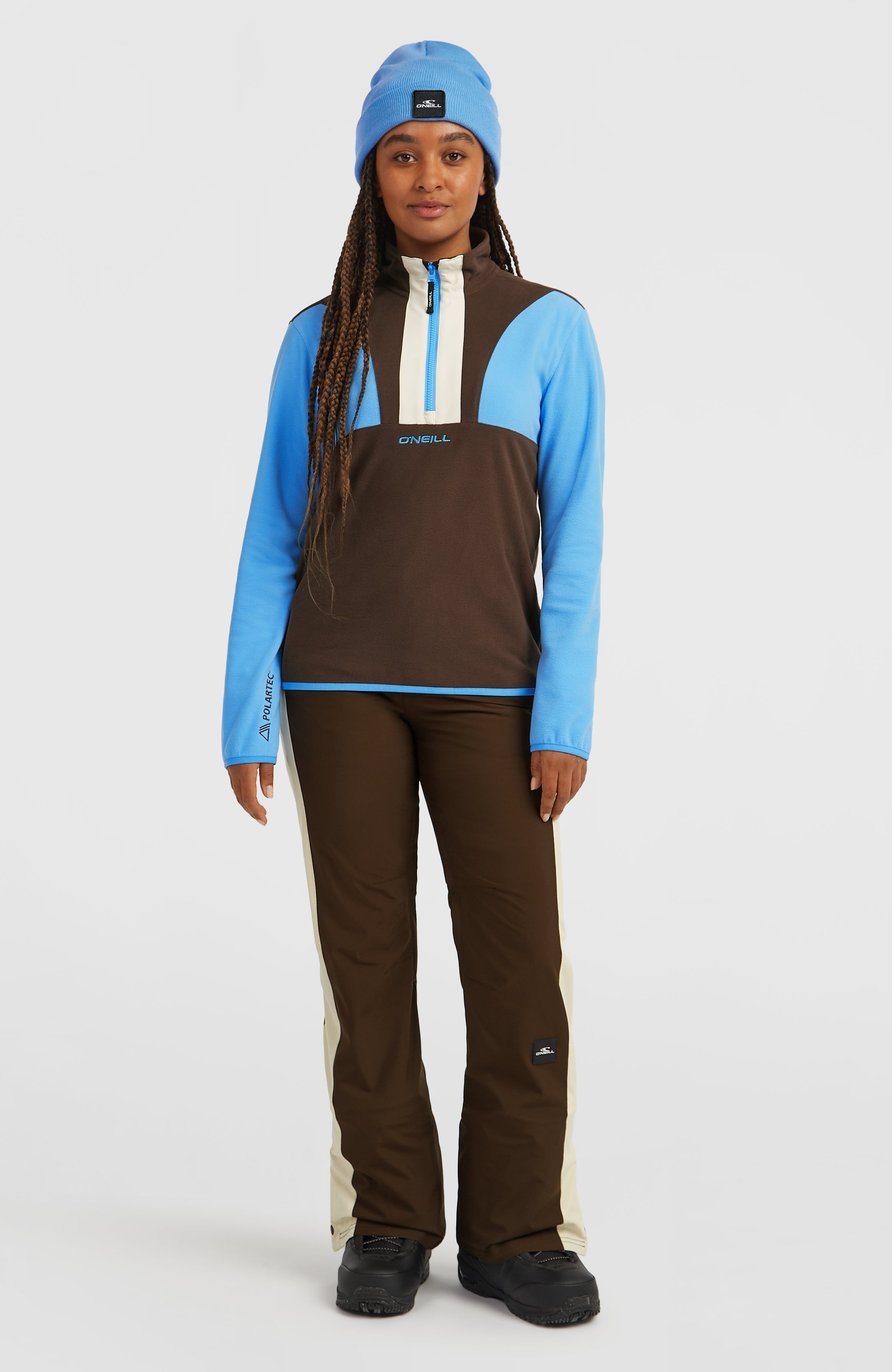 FWC'Cruz Triple Polartec® Half-Zip Fleece Women - Blue Poppy Colour Block