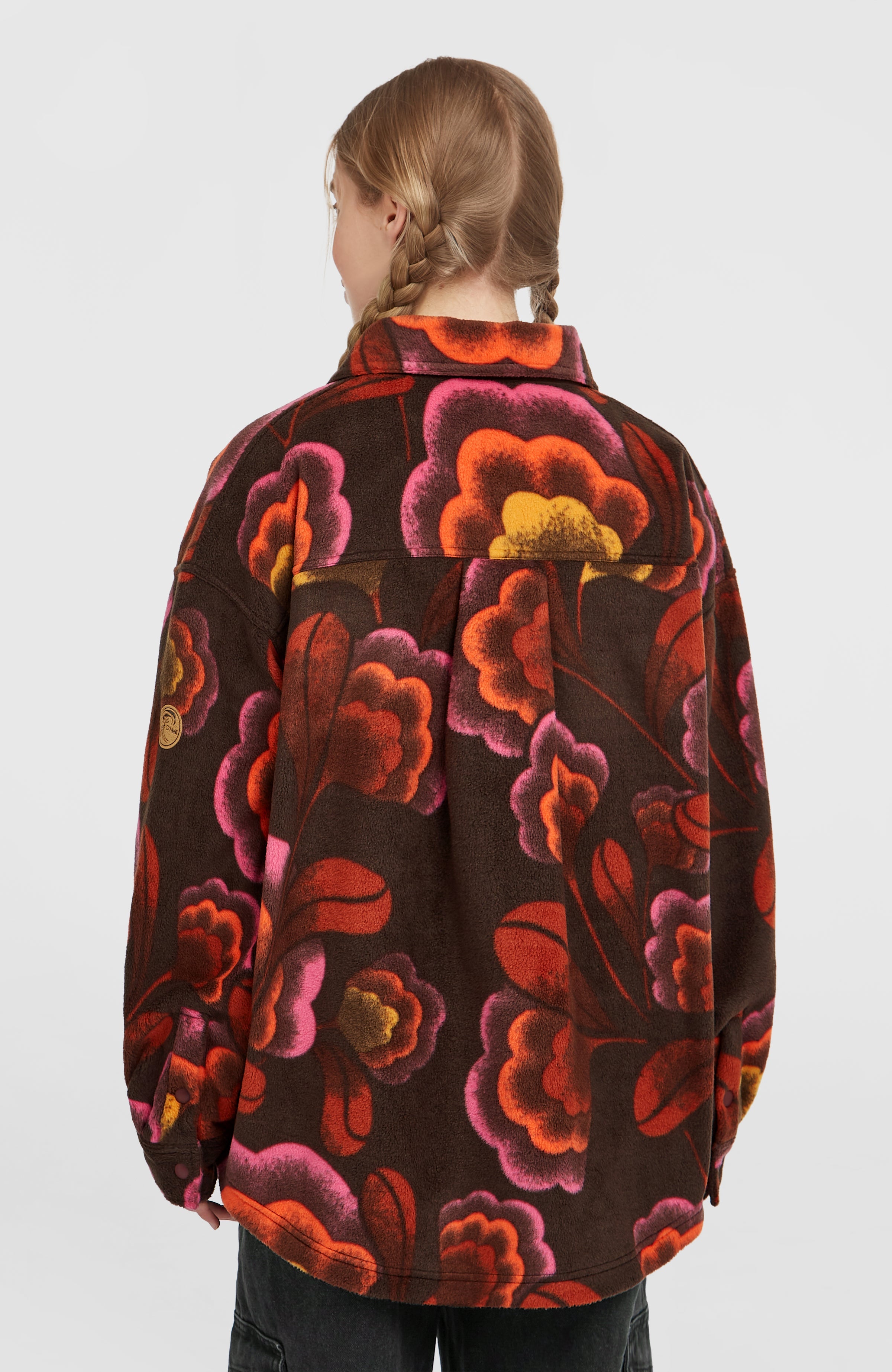 O'Riginals Superfleece Shirt Women - Brown Originals Flower