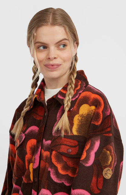 O'Riginals Superfleece Shirt Women - Brown Originals Flower