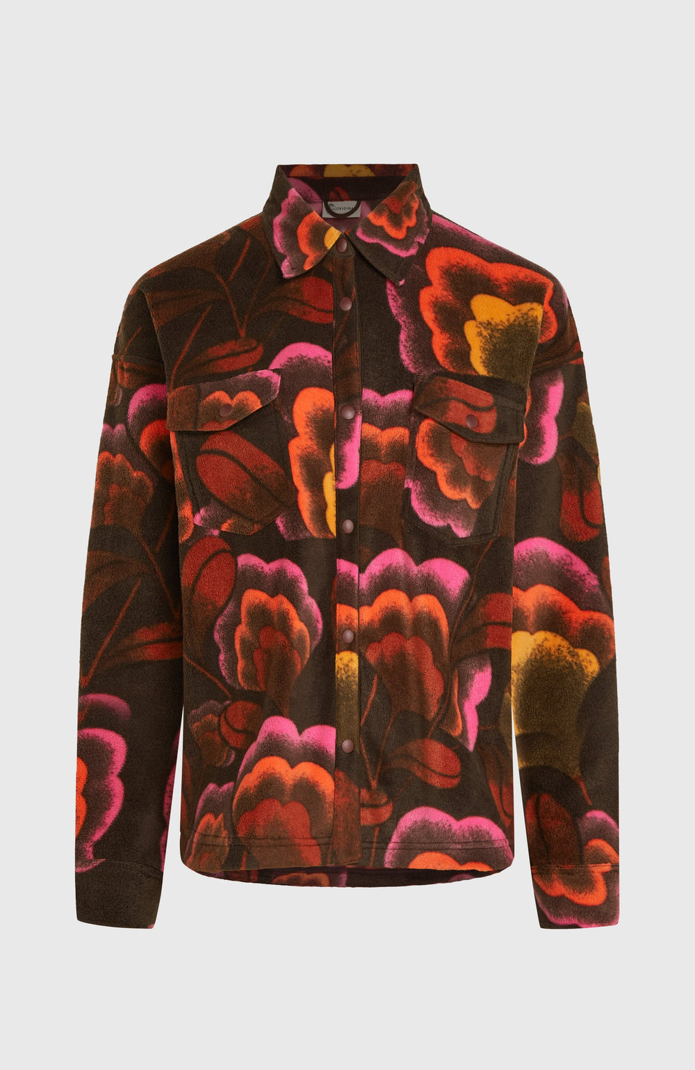 O'Riginals Superfleece Shirt Women - Brown Originals Flower