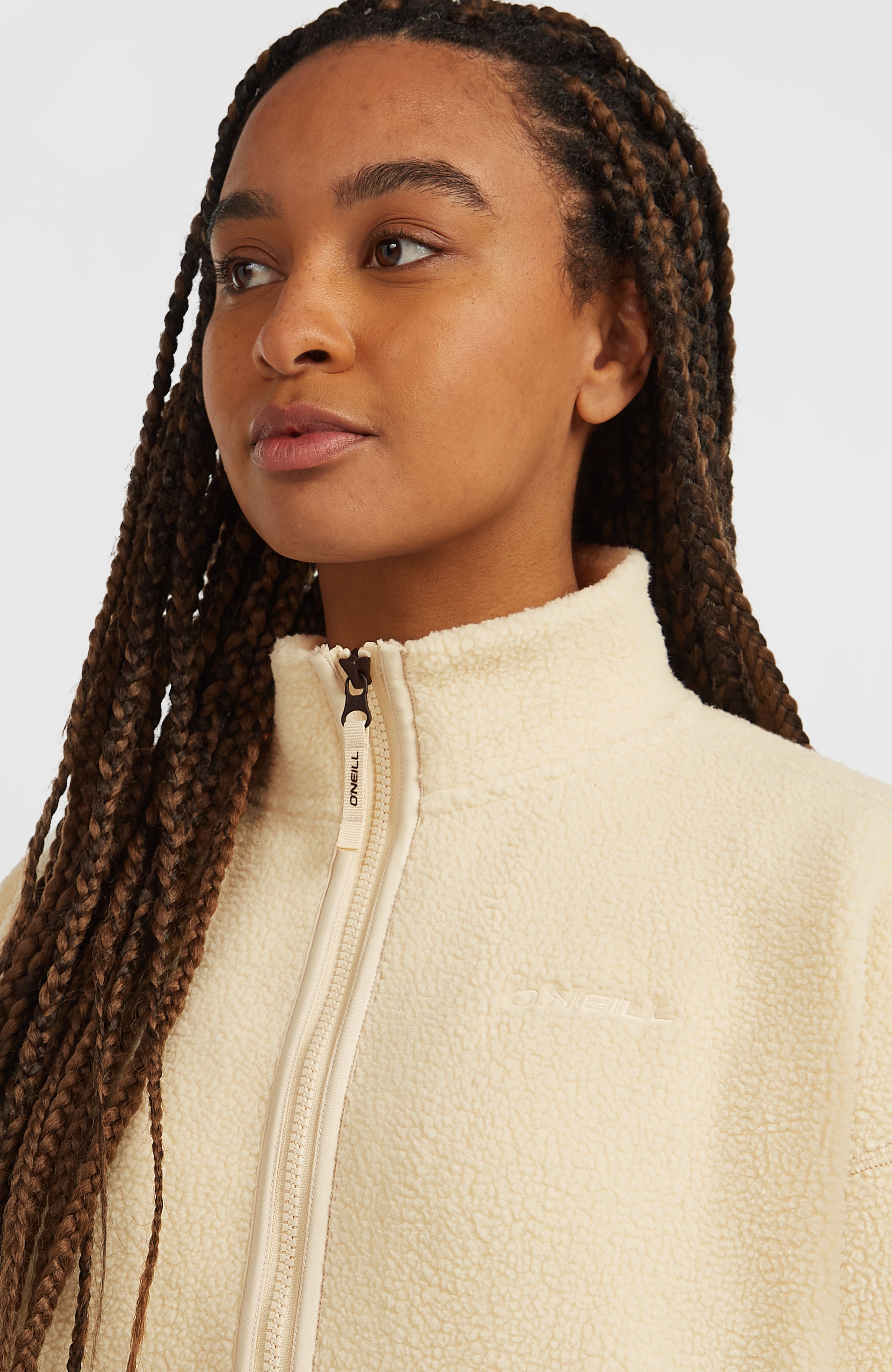 Must-Have High-Pile Full-Zip Fleece Women - Macaron