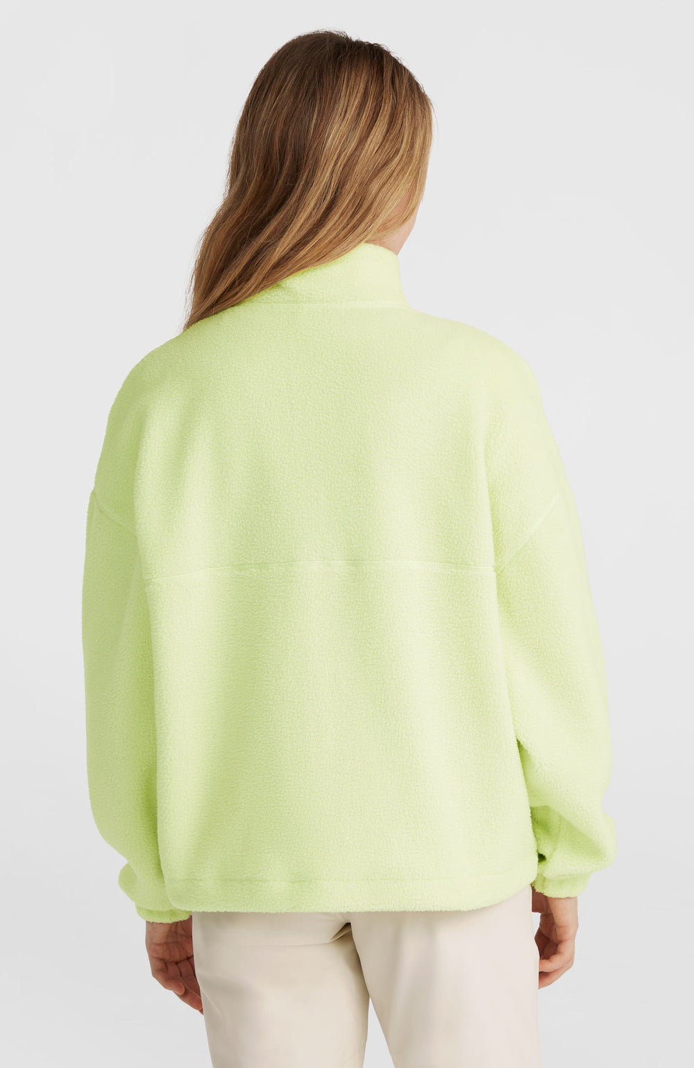 High-Pile Full-Zip Fleece Women - Lime Wash