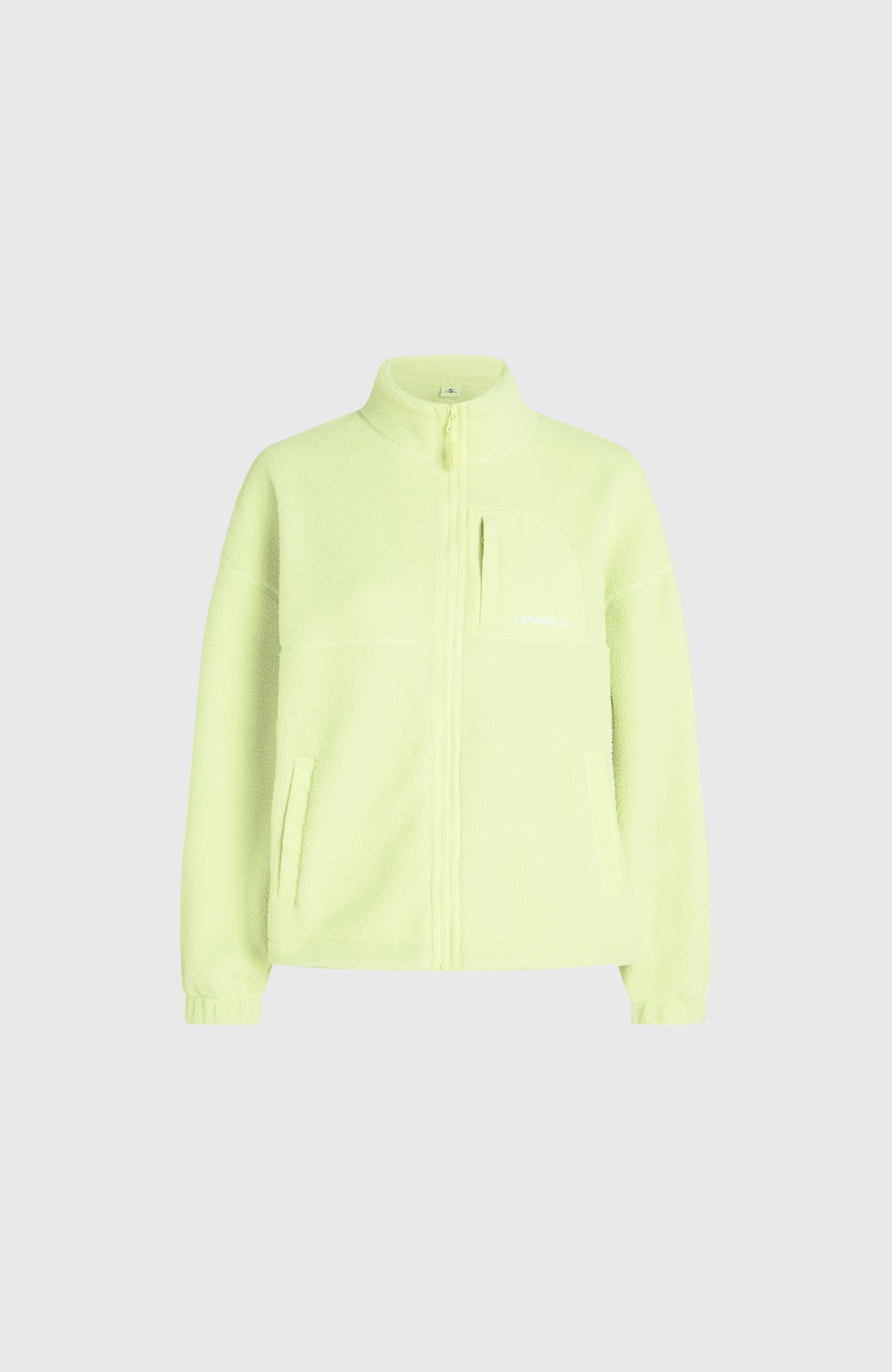 High-Pile Full-Zip Fleece Women - Lime Wash