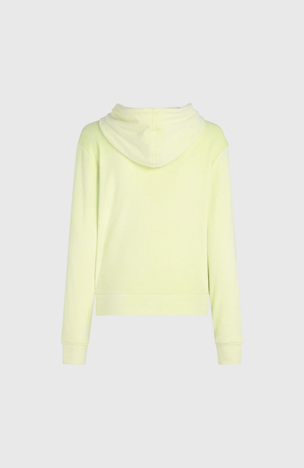 Velour Hoodie Fleece Women - Lime Wash