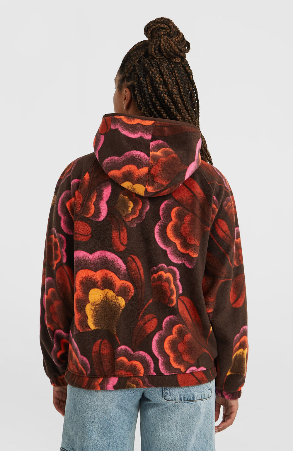 O'Riginals Superfleece Hoodie Women - Brown Originals Flower