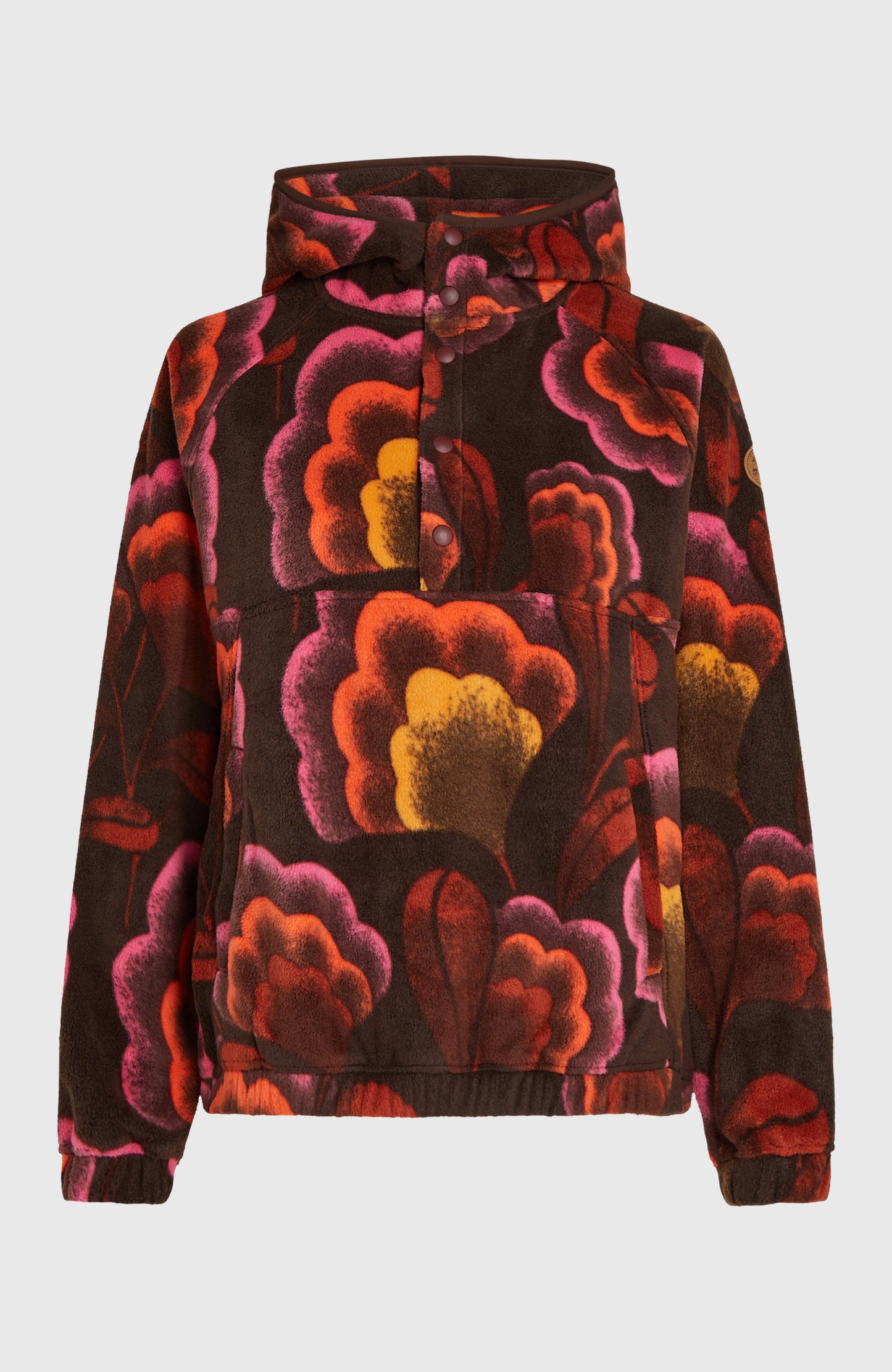 O'Riginals Superfleece Hoodie Women - Brown Originals Flower