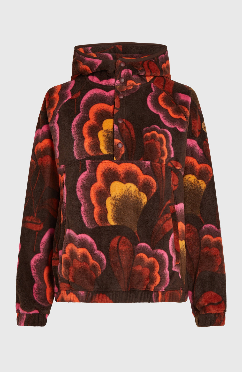 O'Riginals Superfleece Hoodie Women - Brown Originals Flower