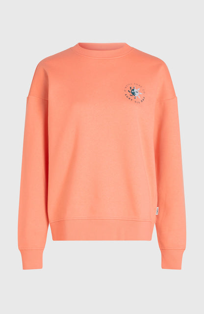 Summer Musthave Crewneck Sweatshirt Women - Funky Peach