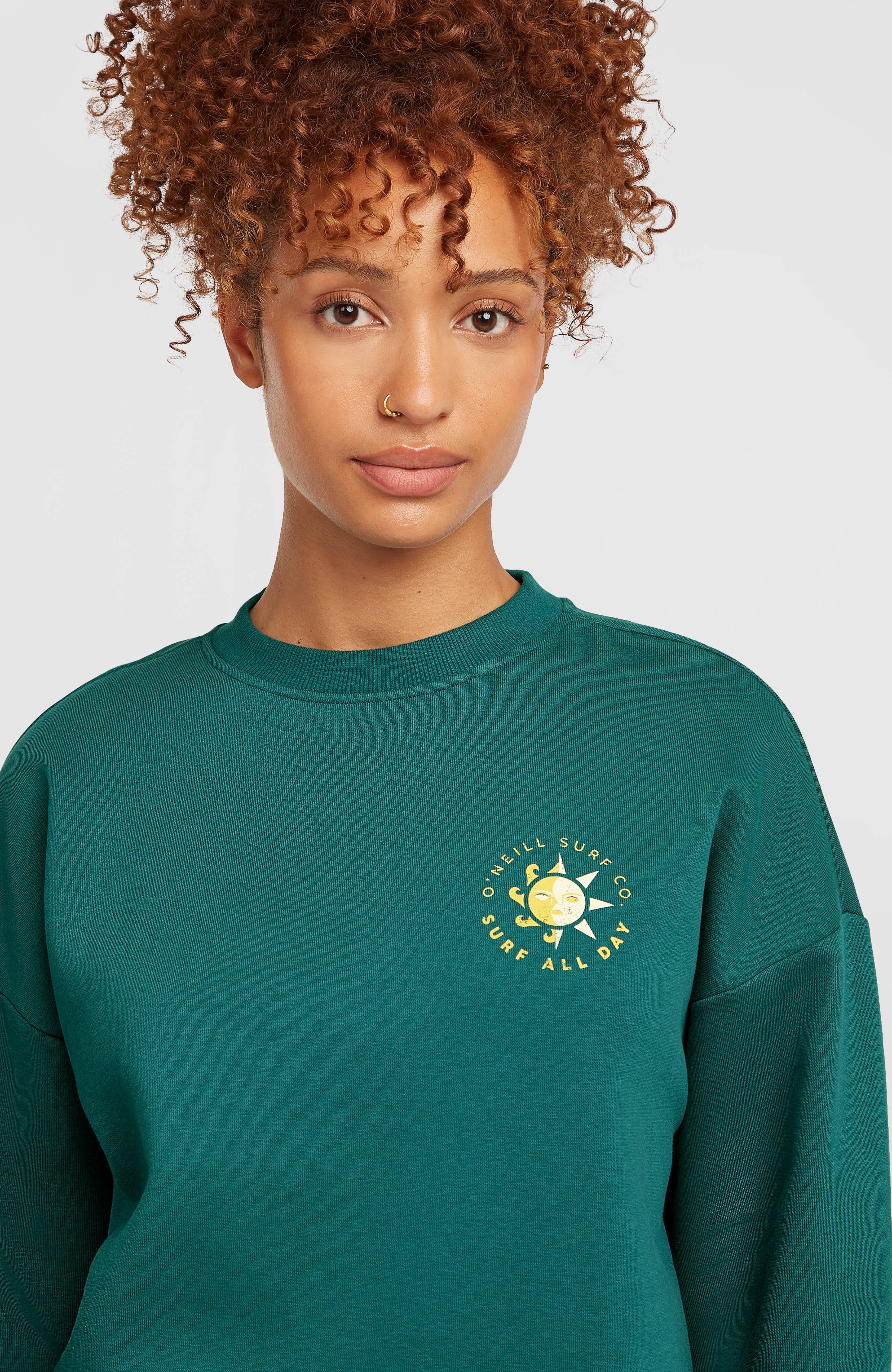 Summer Musthave Crewneck Sweatshirt Women - Botanical Heat