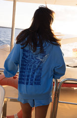 Women Of The Wave Hoodie Women - Blue Booth