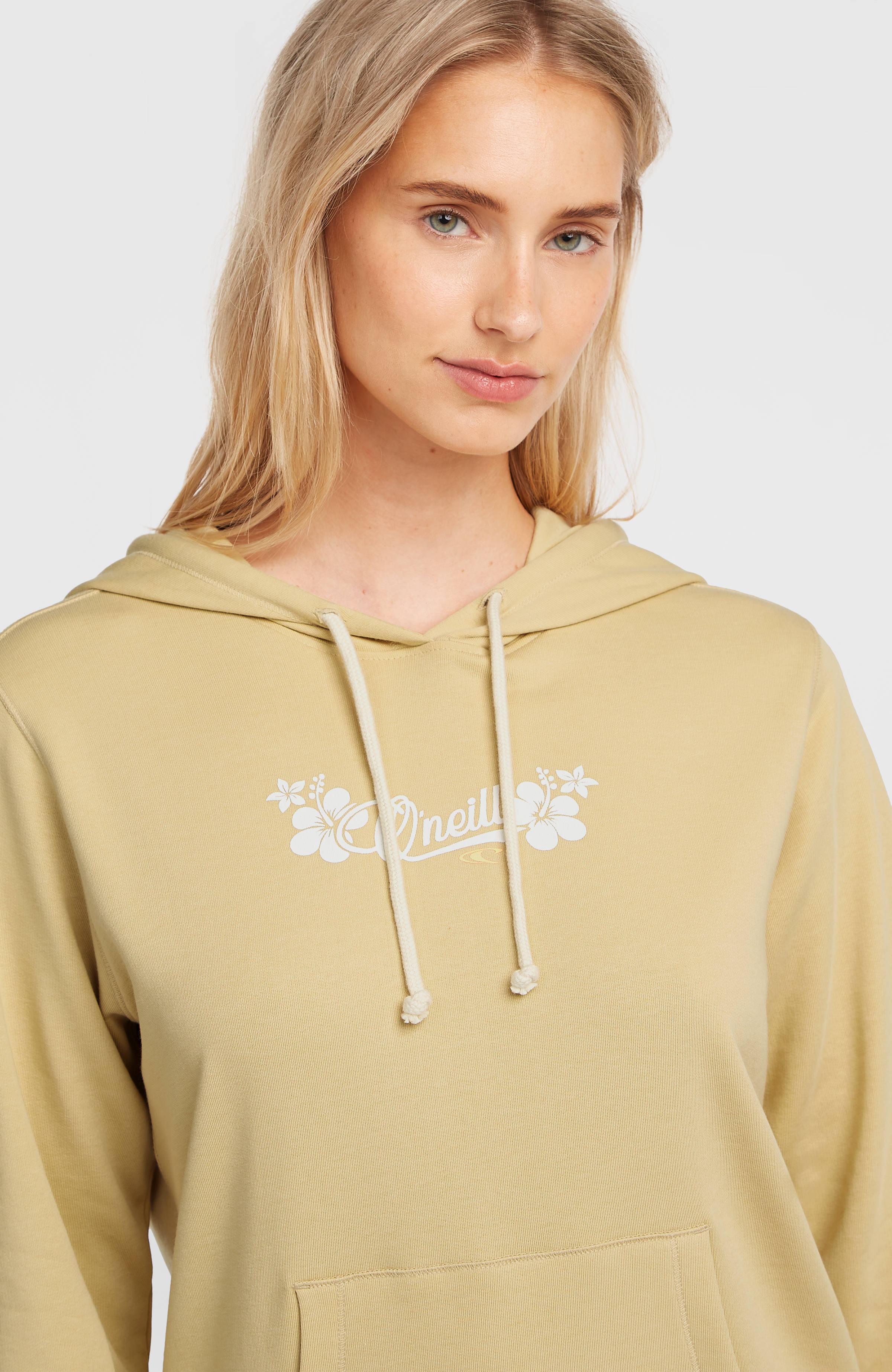 Essentials Script Hoodie Women - Cocoa Sand