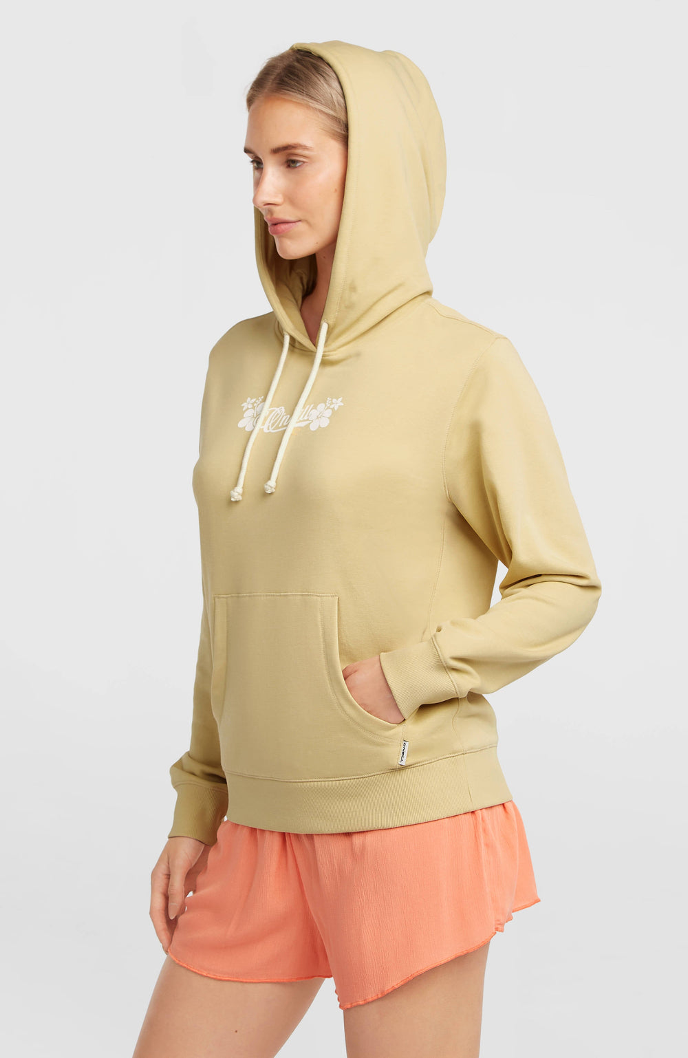 Essentials Script Hoodie Women - Cocoa Sand
