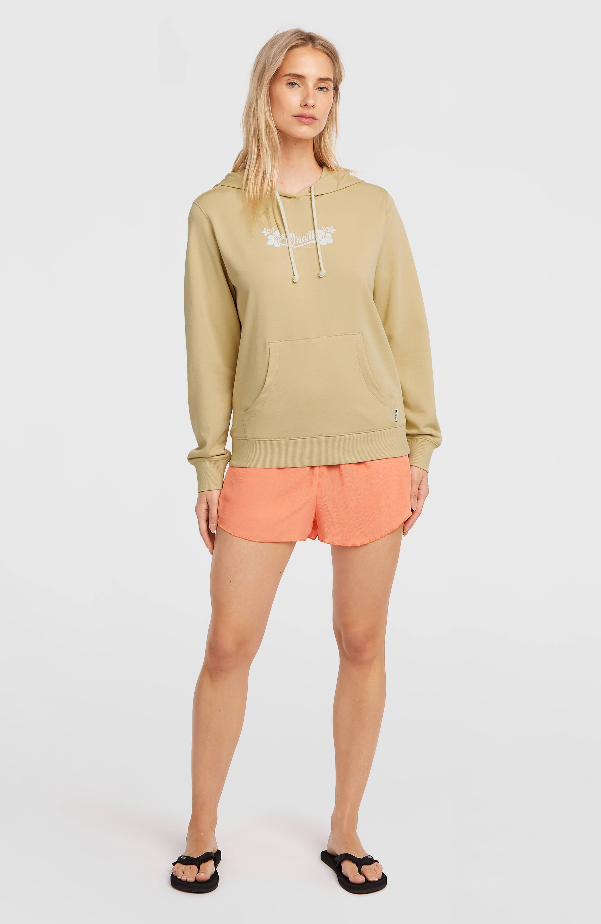 Essentials Script Hoodie Women - Cocoa Sand