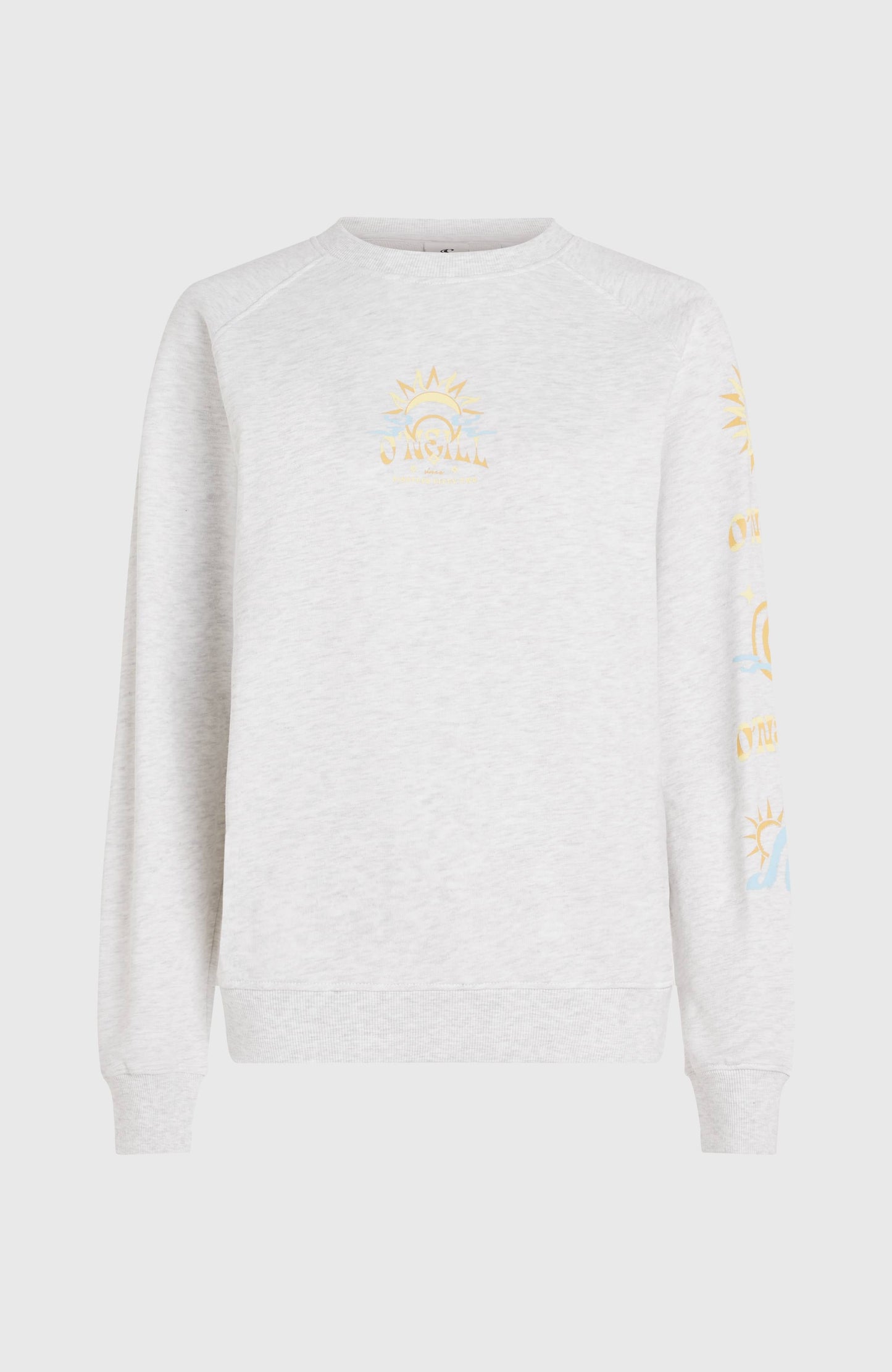 Beach Vintage Crew Sweatshirt Women - White Melange