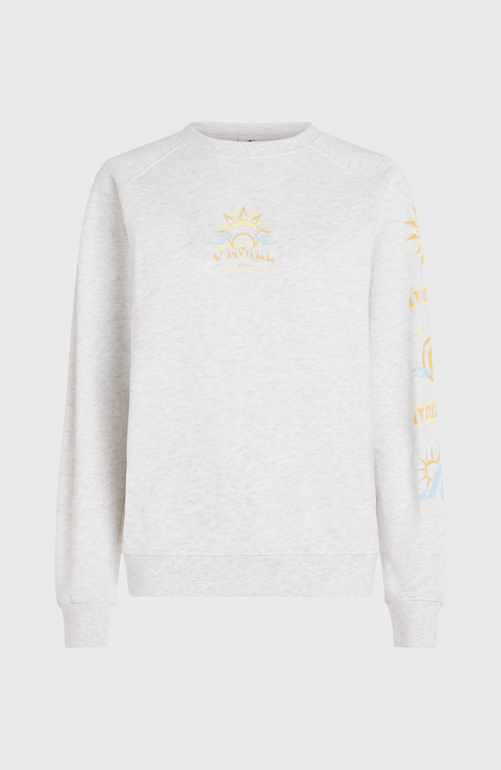 Beach Vintage Crew Sweatshirt Women - White Melange