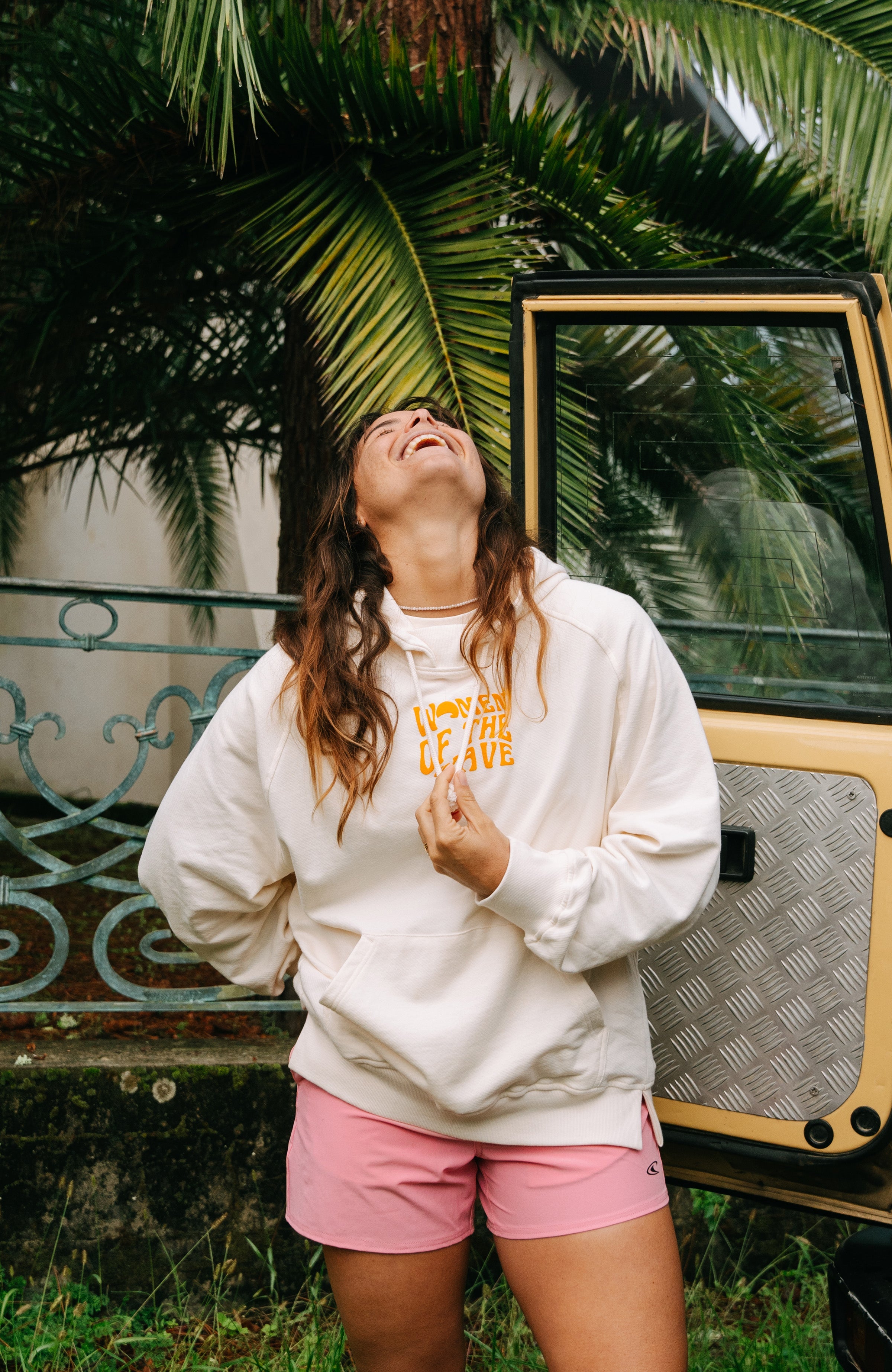 Women Of The Wave Hoodie Women - Dusty Vanilla