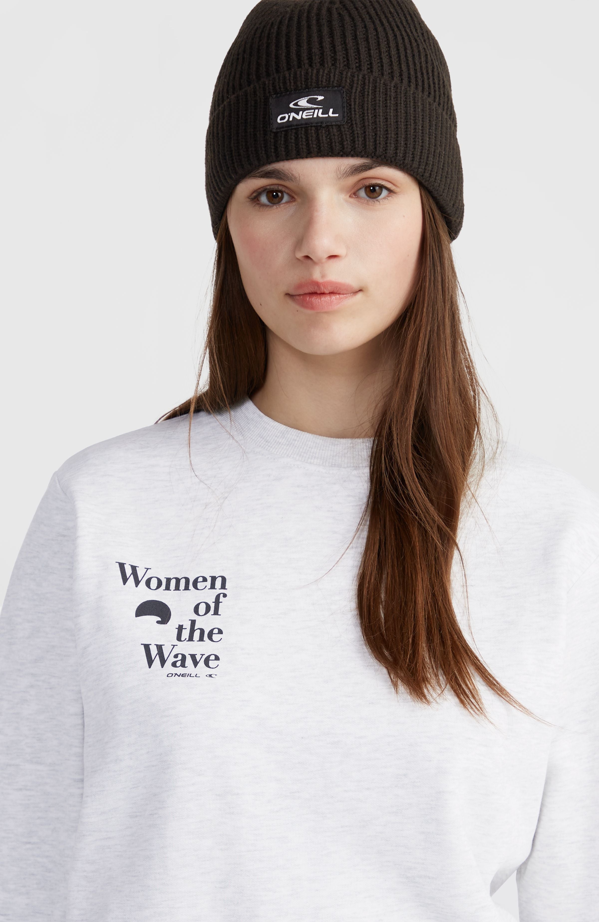 Women of the Wave Crew Sweatshirt Women - White Melange