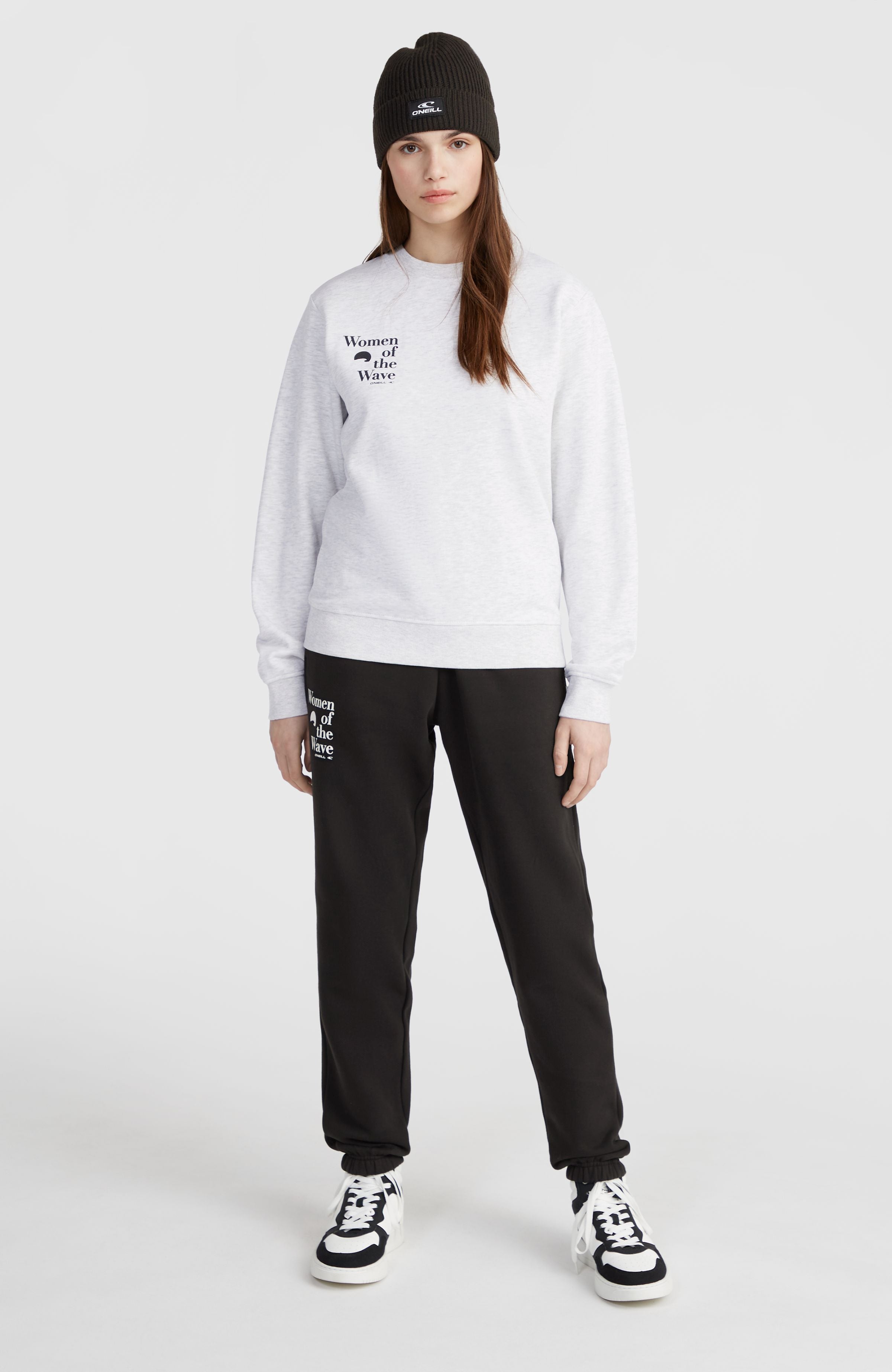 Women of the Wave Crew Sweatshirt Women - White Melange