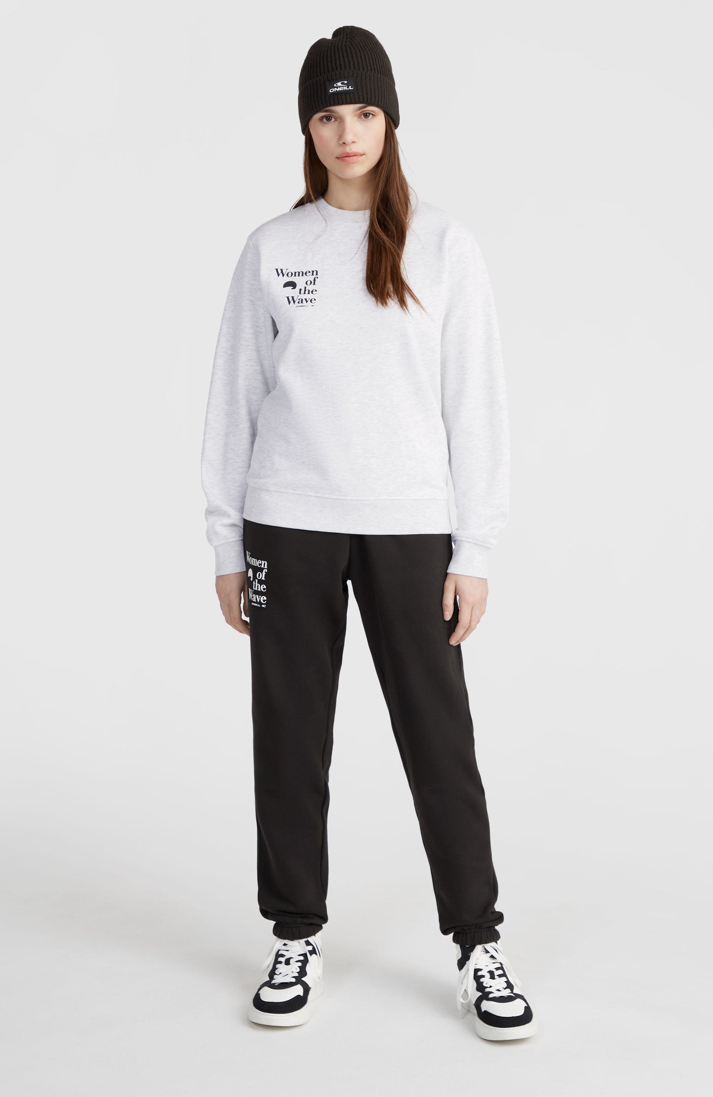 Women of the Wave Crew Sweatshirt Women - White Melange