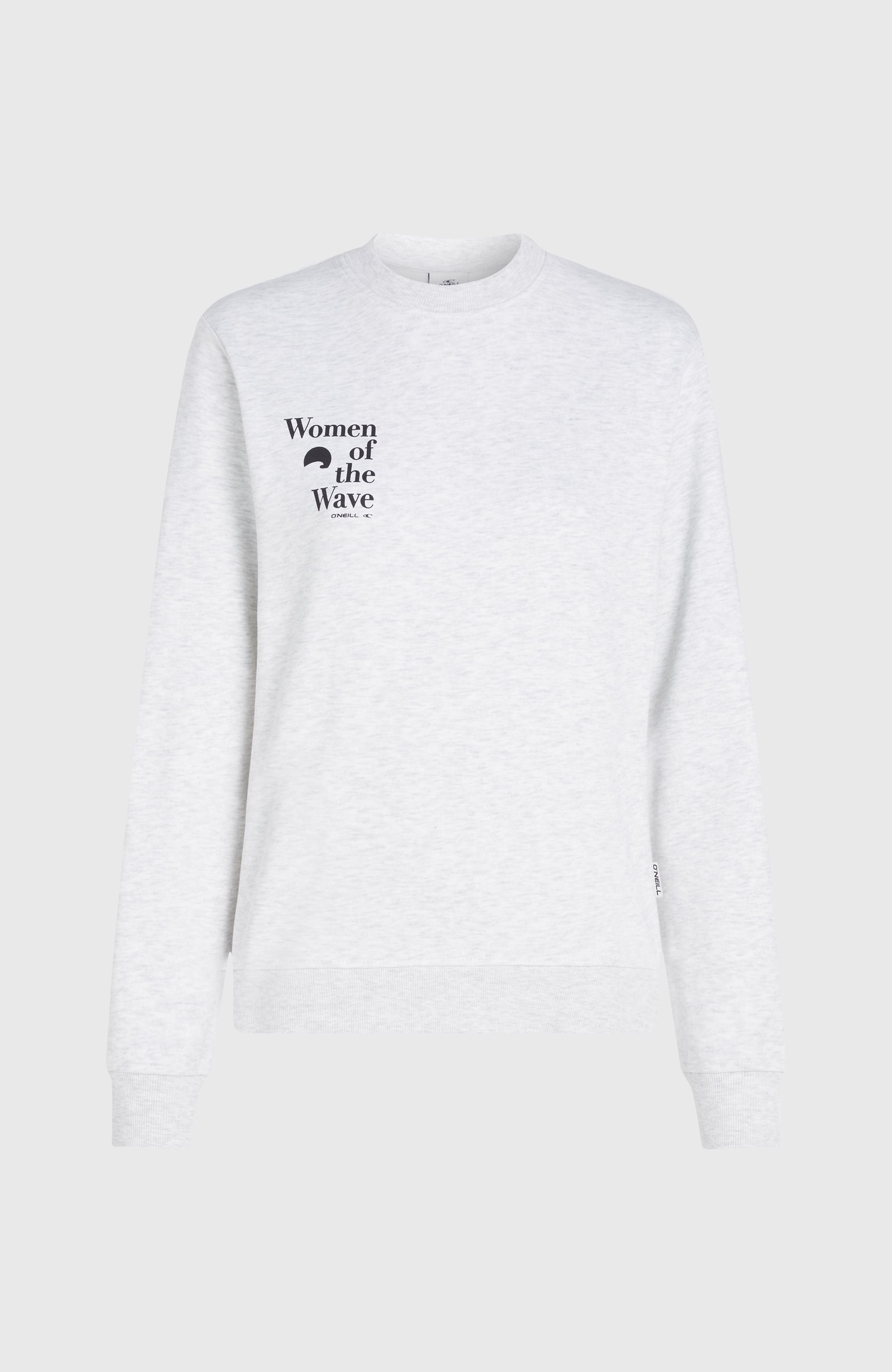 Women of the Wave Crew Sweatshirt Women - White Melange