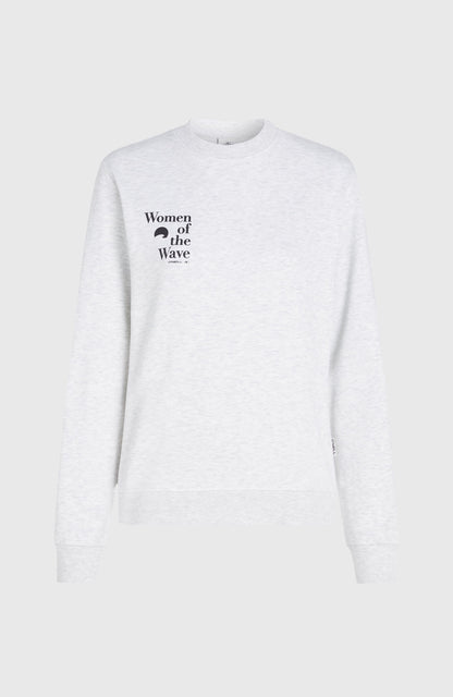 Women of the Wave Crew Sweatshirt Women - White Melange