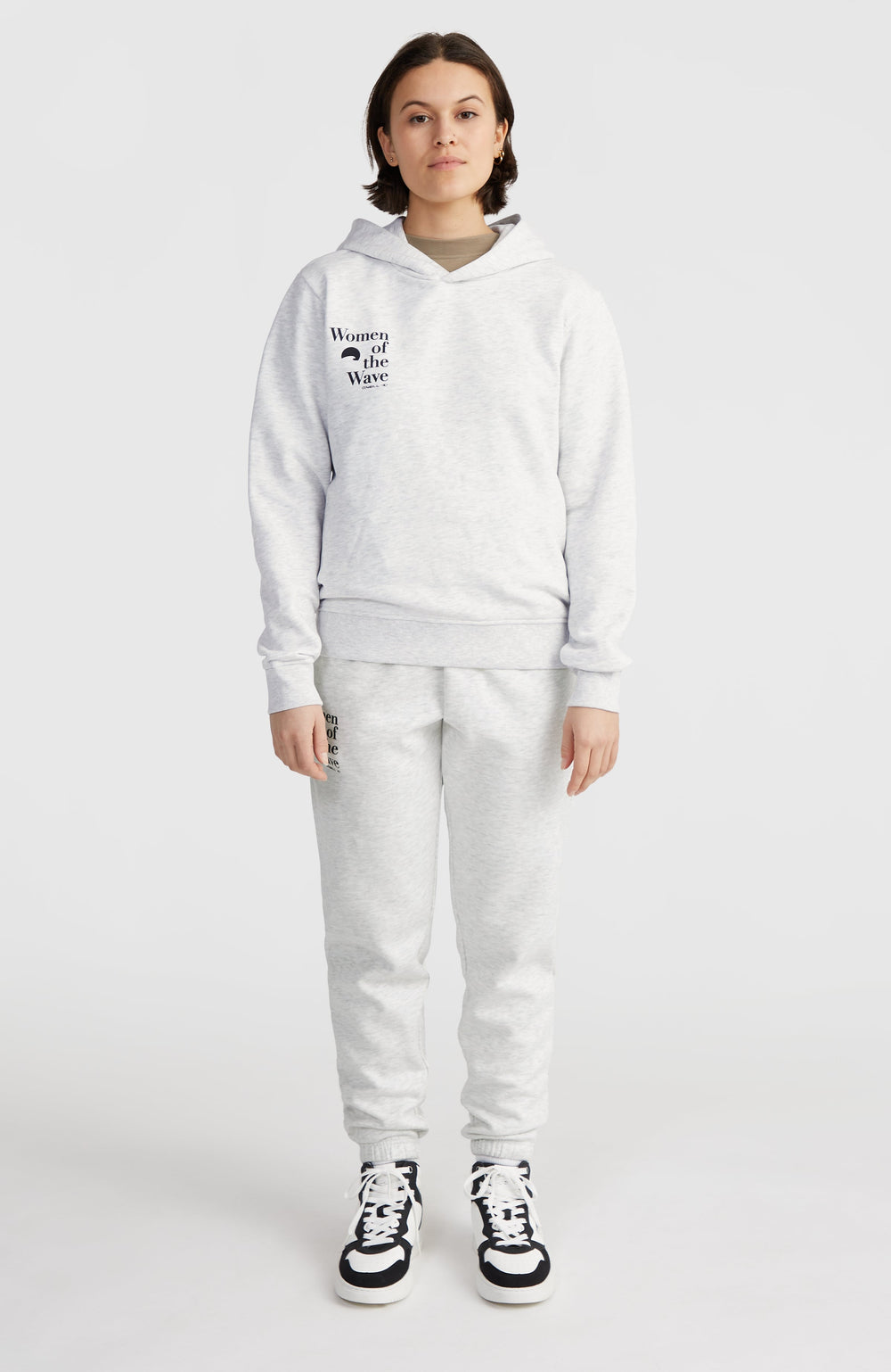 Women of the Wave Hoodie Women - White Melange