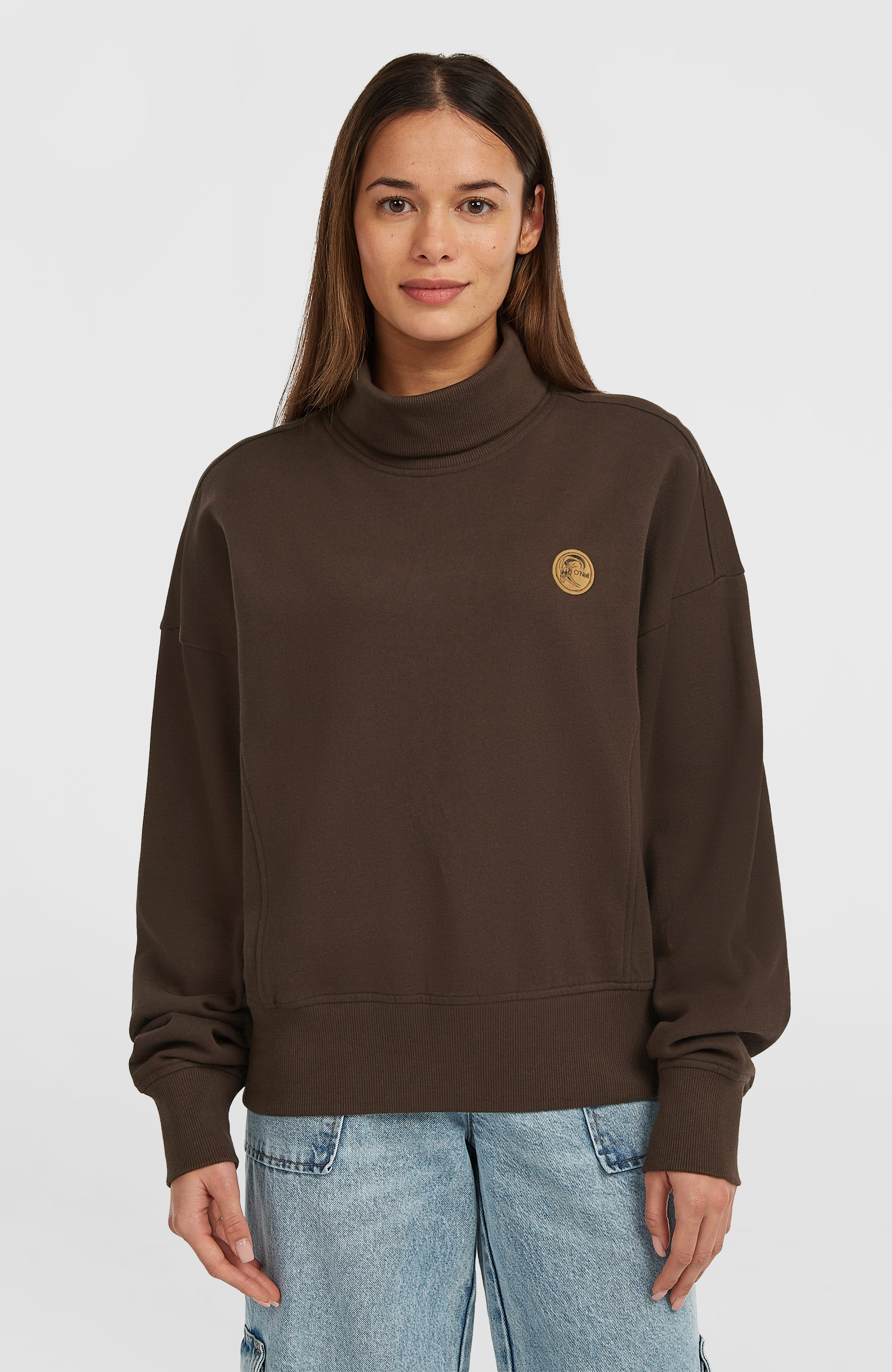 O'Riginals High-Neck Crew Sweatshirt Women - Coffee Bean