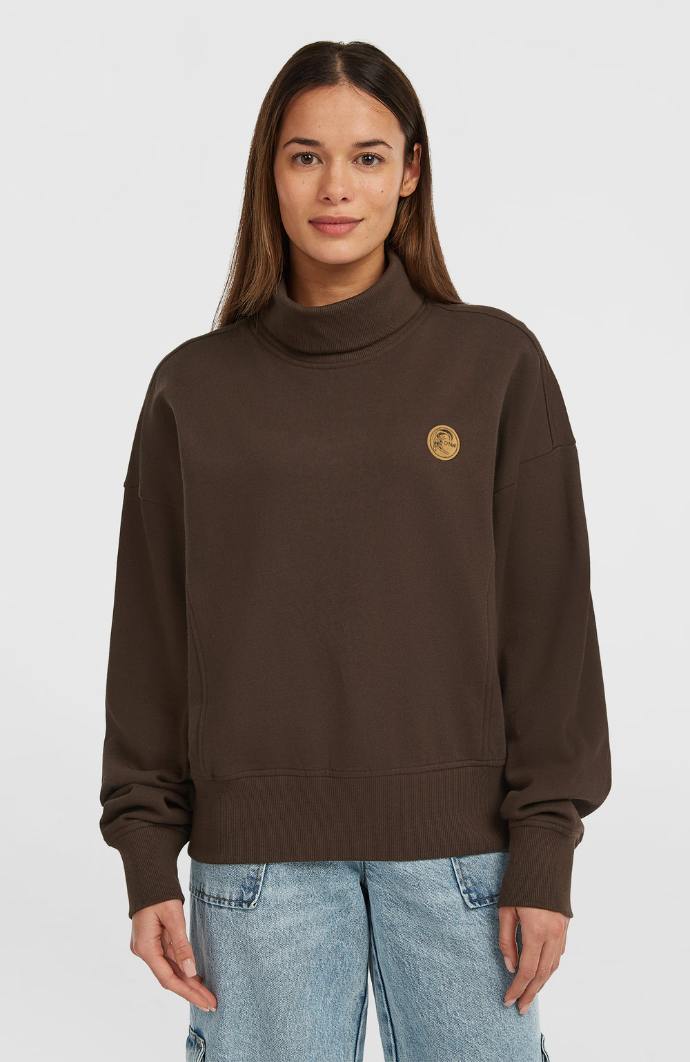 O'Riginals High-Neck Crew Sweatshirt Women - Coffee Bean