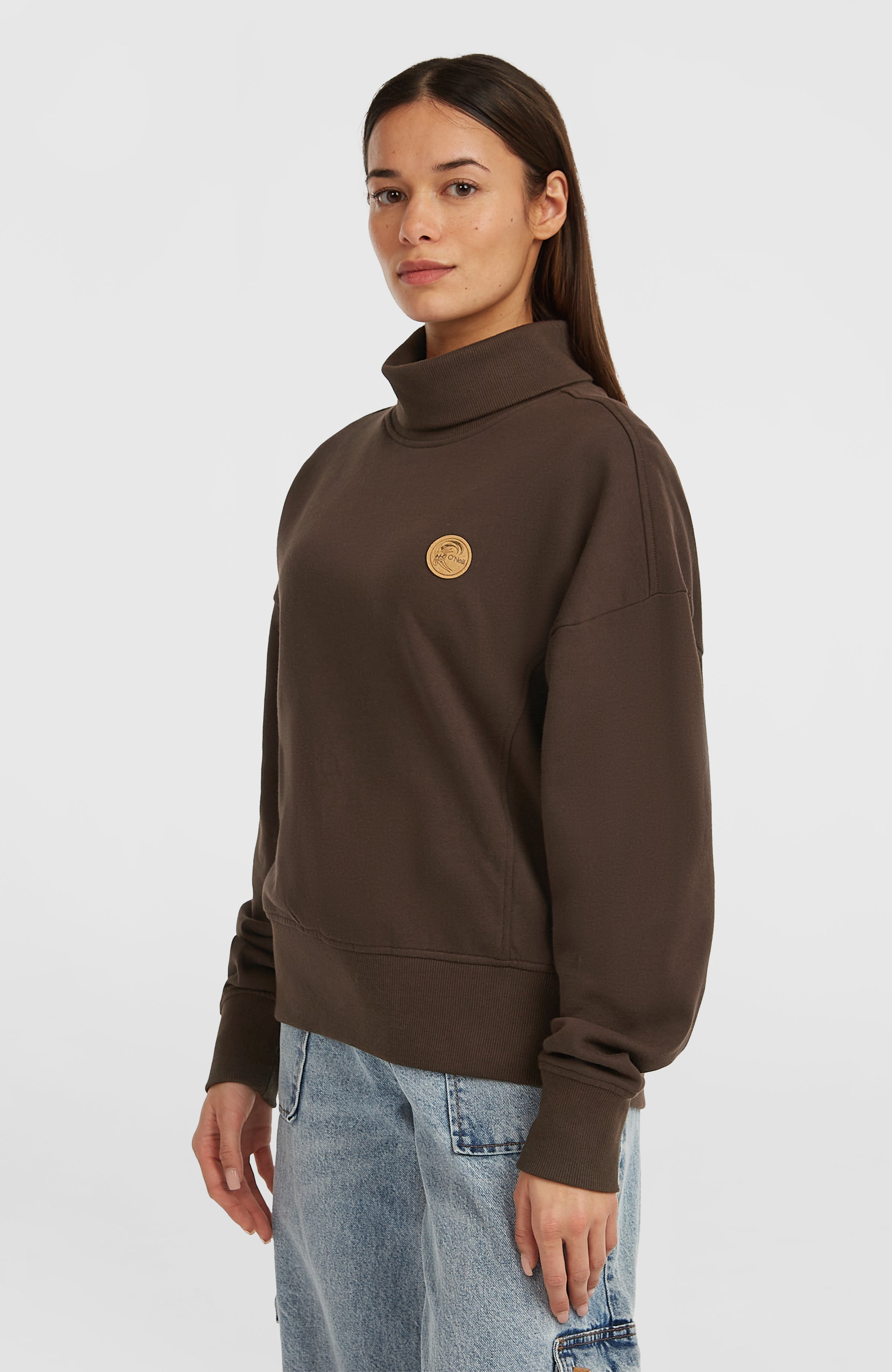 O'Riginals High-Neck Crew Sweatshirt Women - Coffee Bean