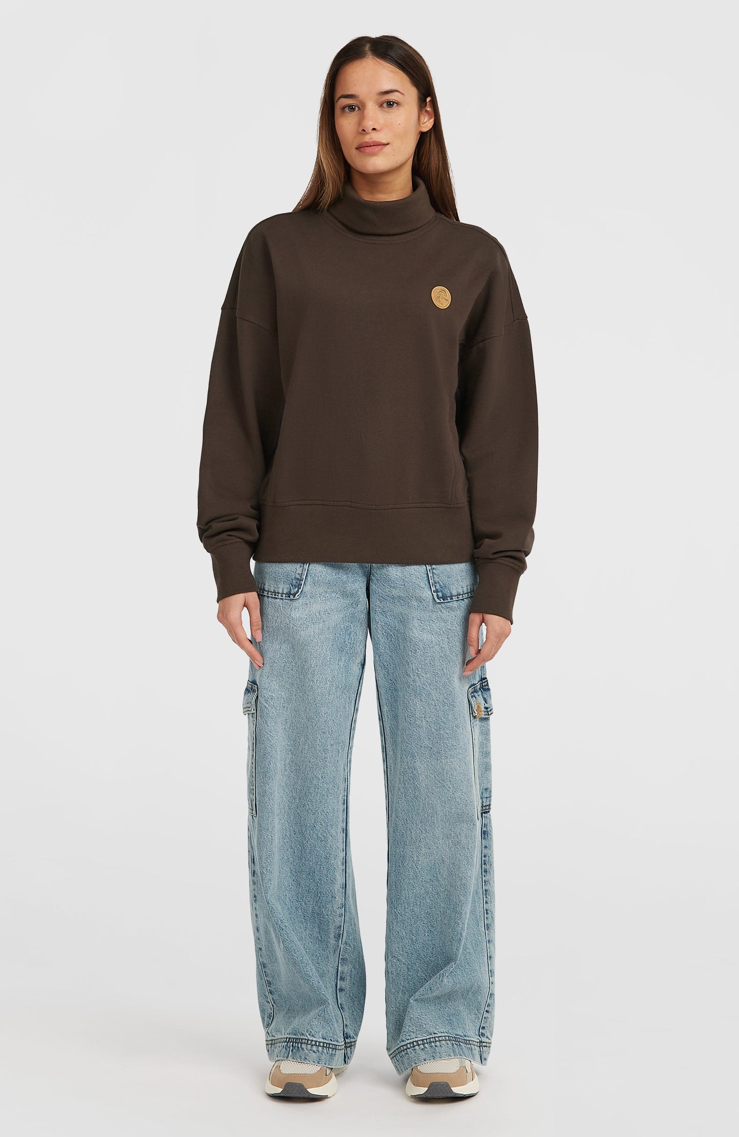 O'Riginals High-Neck Crew Sweatshirt Women - Coffee Bean