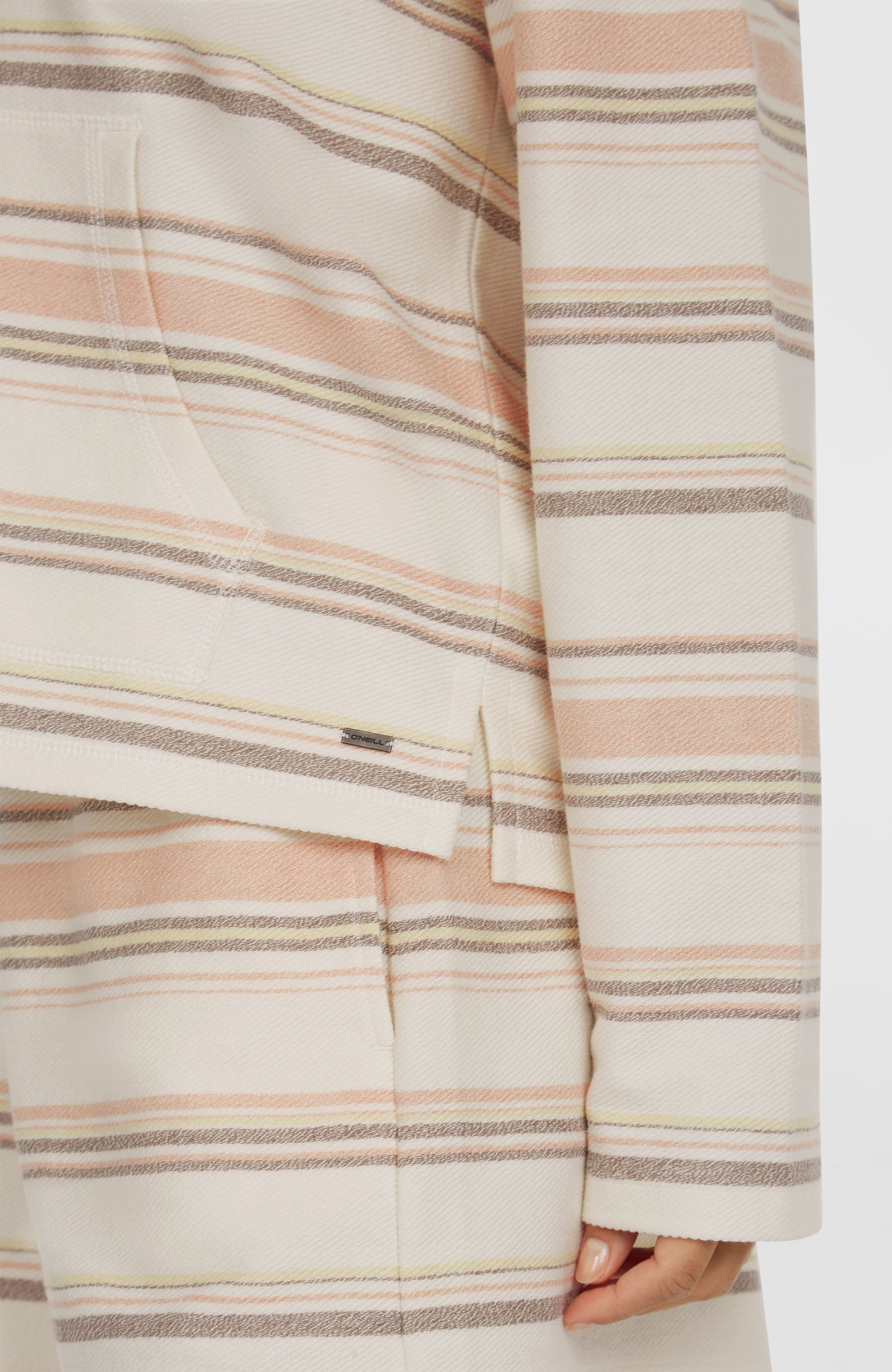 Bavaro Hoodie Women - White Bavarro Stripe