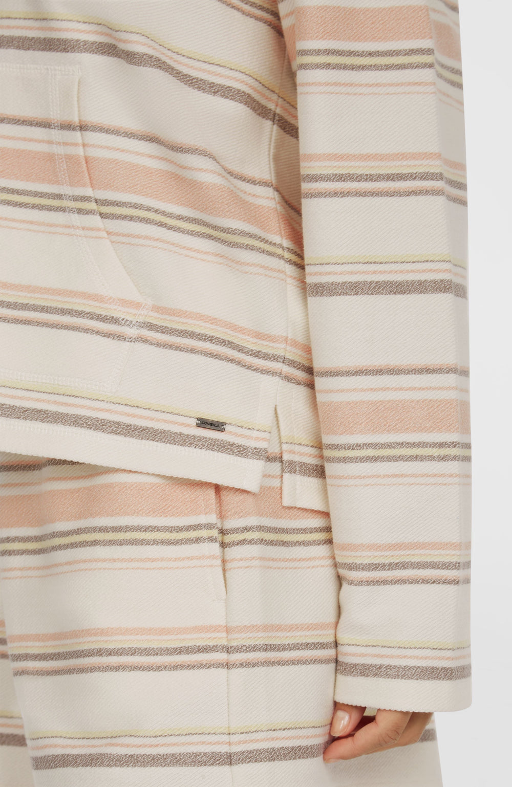 Bavaro Hoodie Women - White Bavarro Stripe