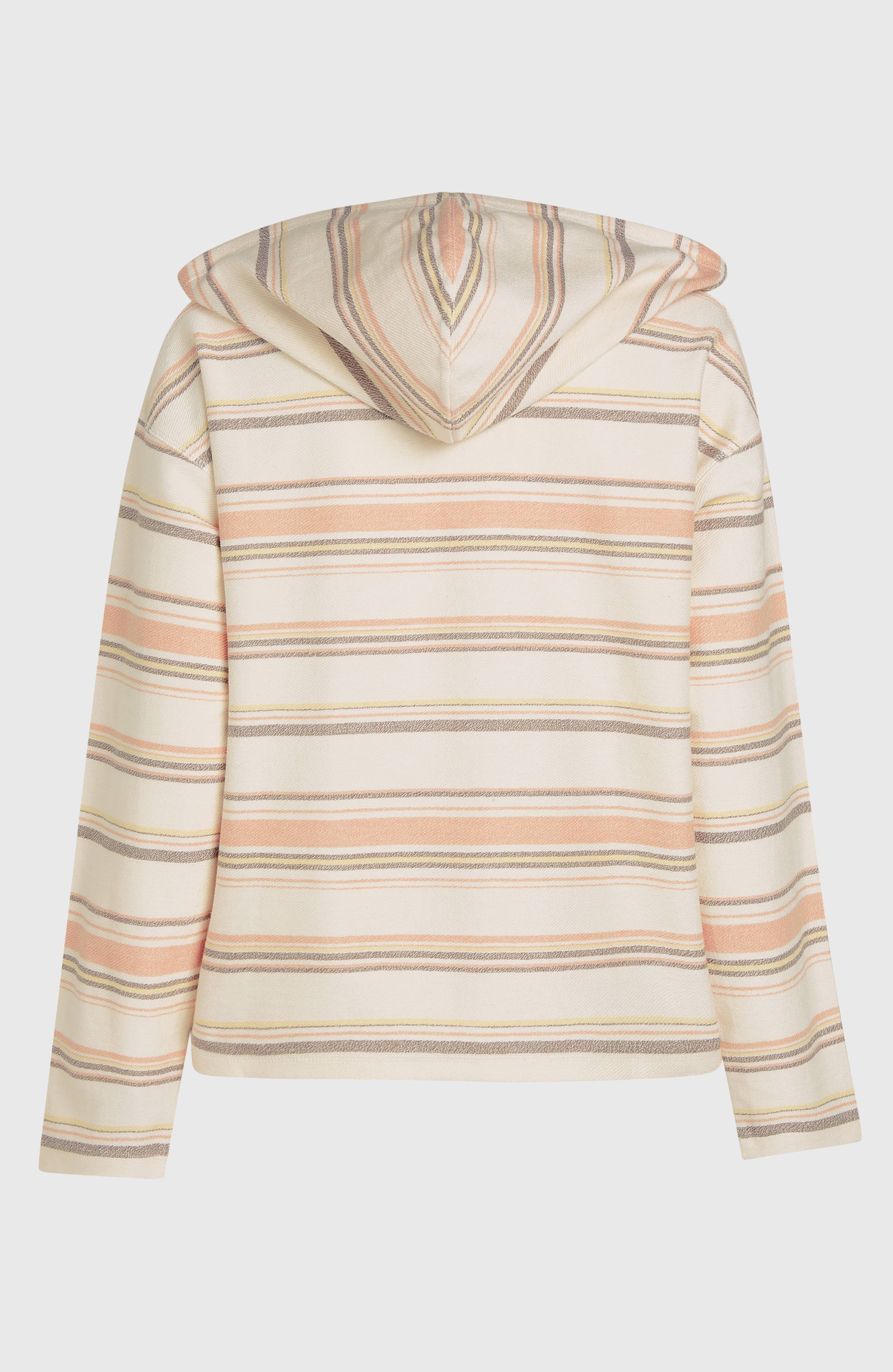 Bavaro Hoodie Women - White Bavarro Stripe