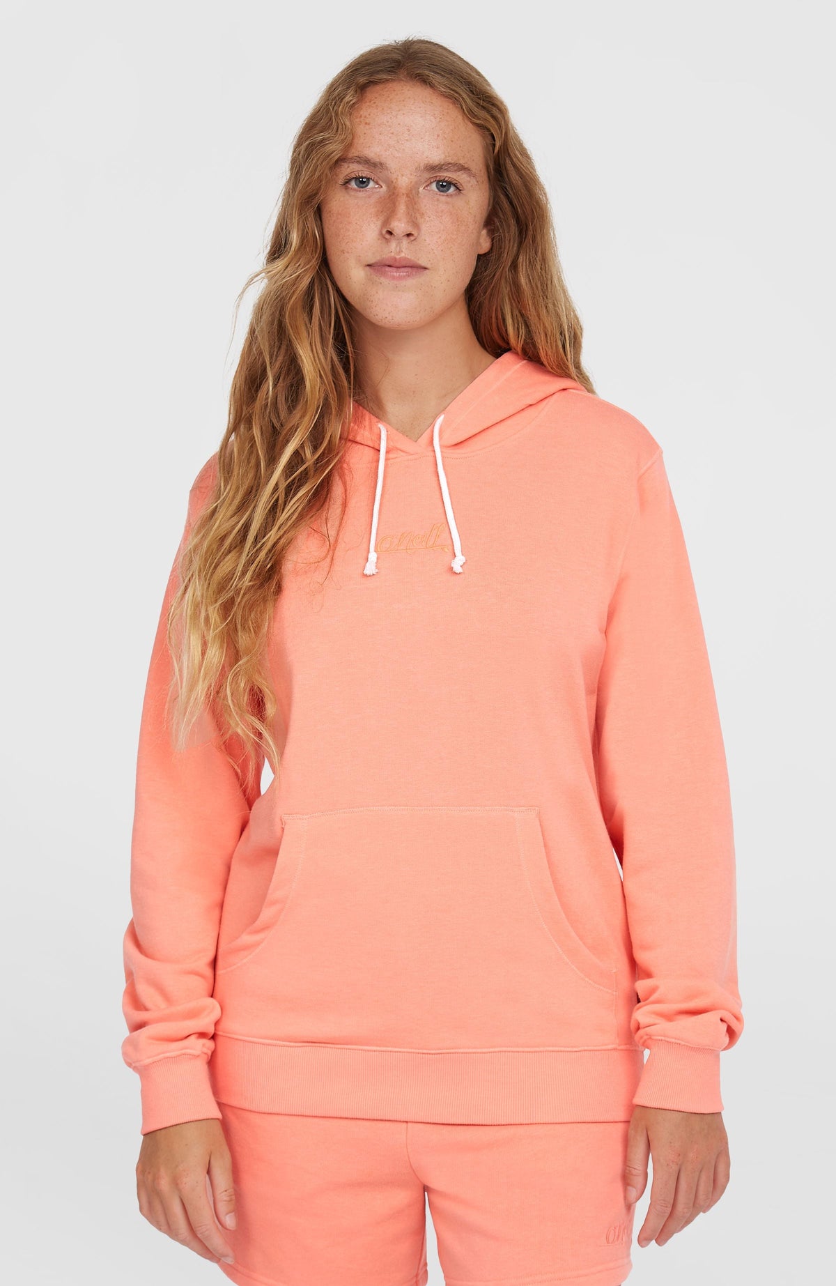 Essentials O'Neill Script Hoodie Women - Coral Pink