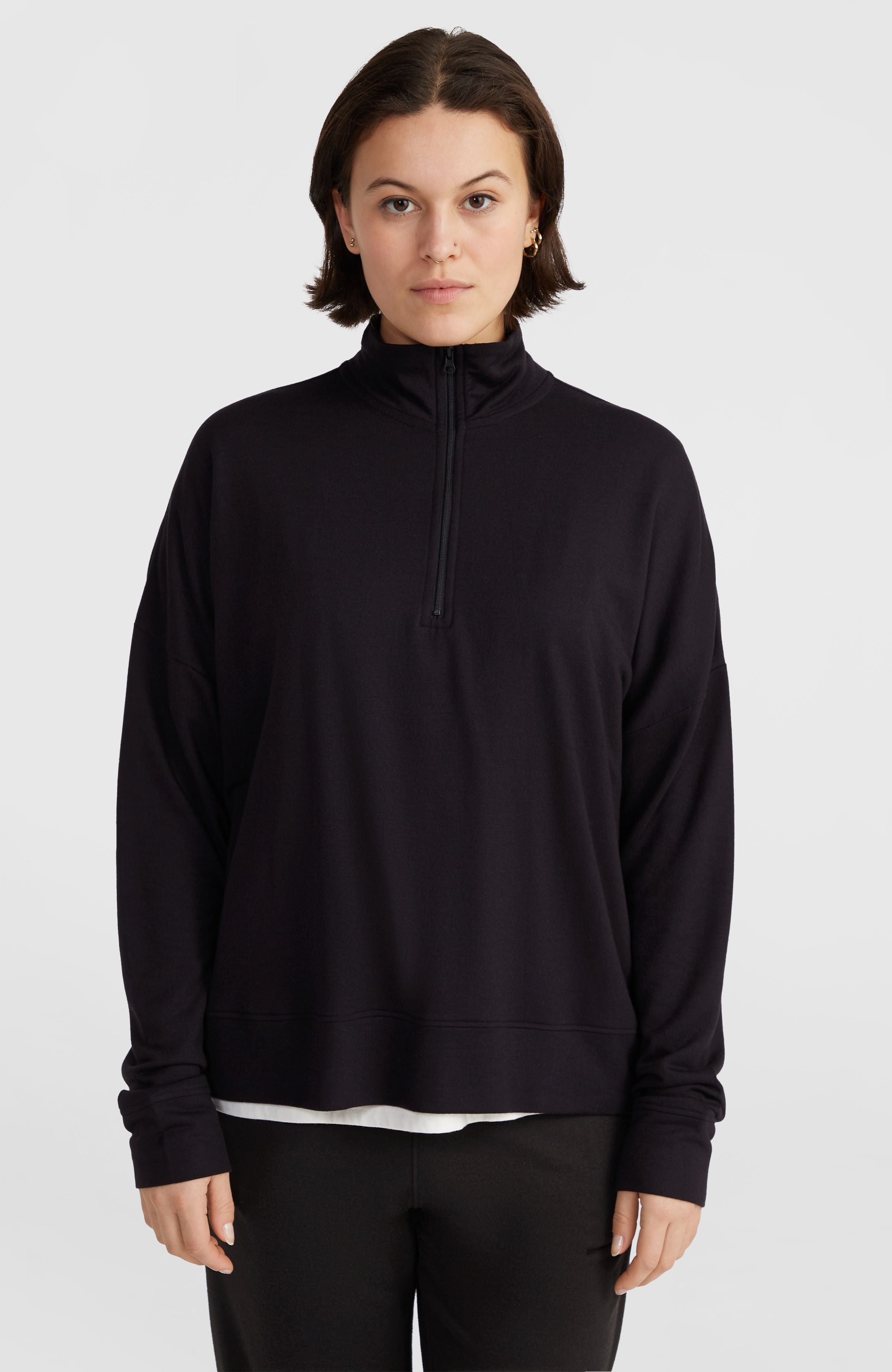 Half-Zip Sweatshirt Women - Black Out