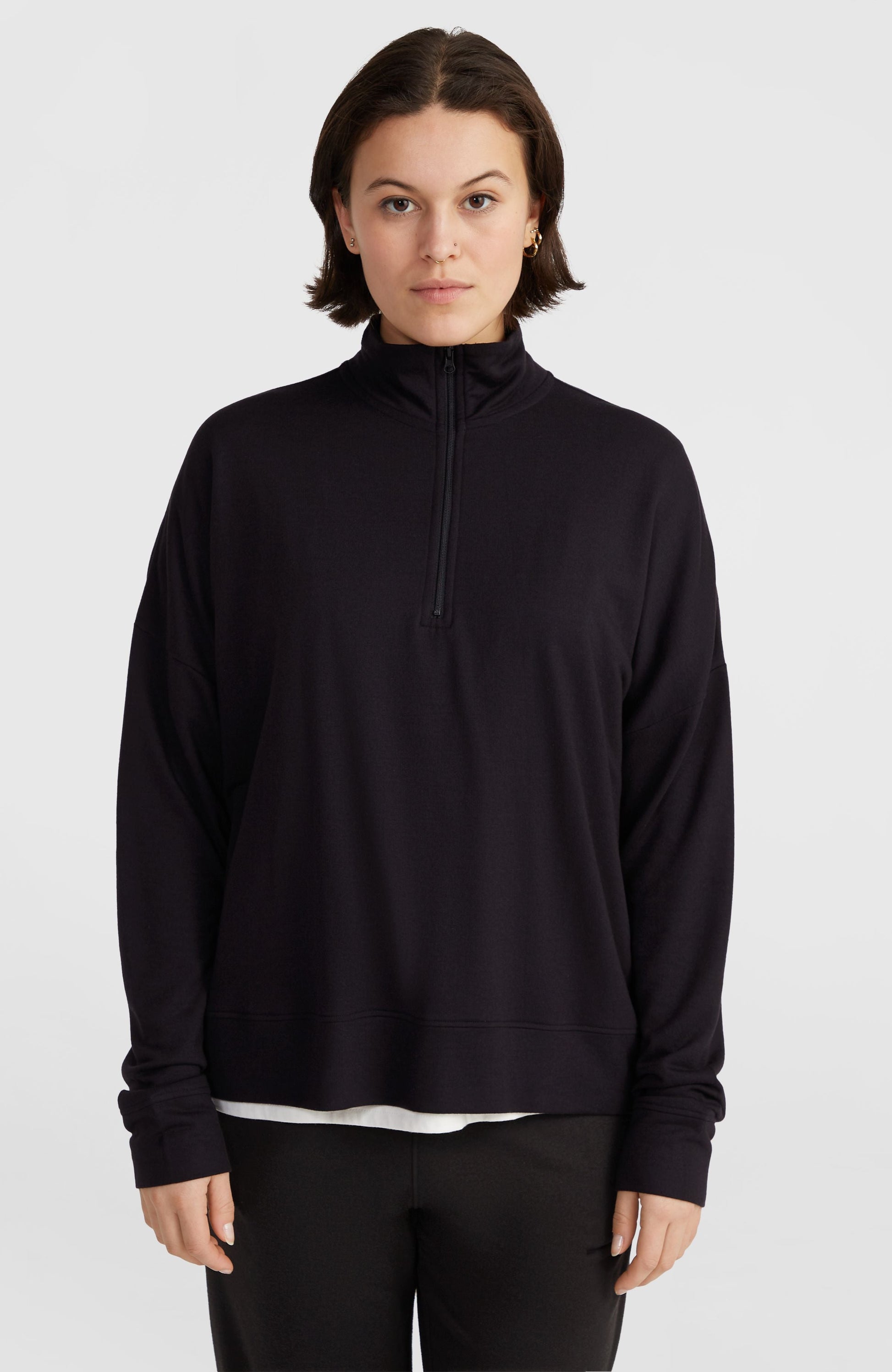 Half-Zip Sweatshirt Women - Black Out