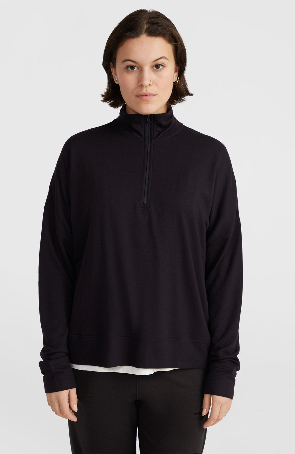Half-Zip Sweatshirt Women - Black Out