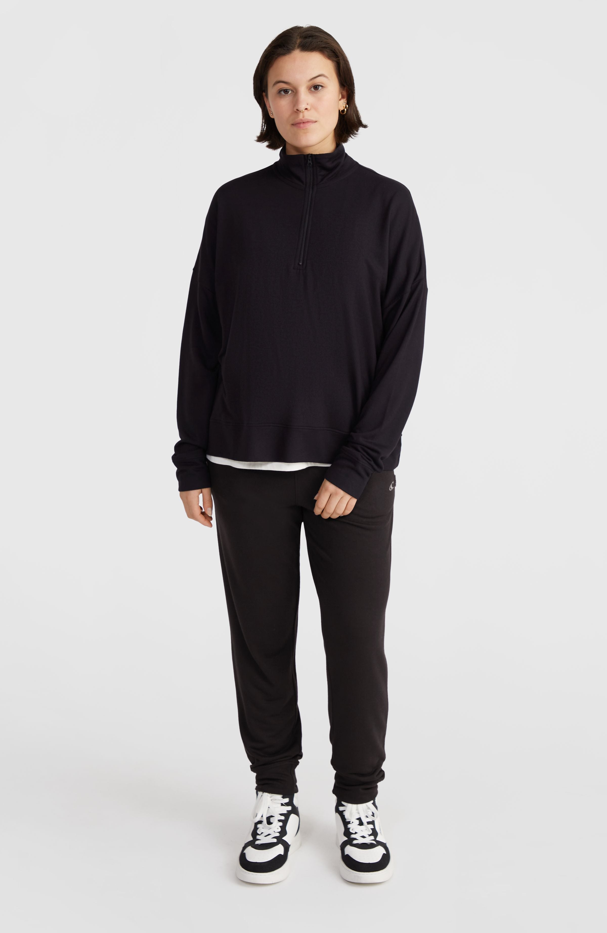 Half-Zip Sweatshirt Women - Black Out