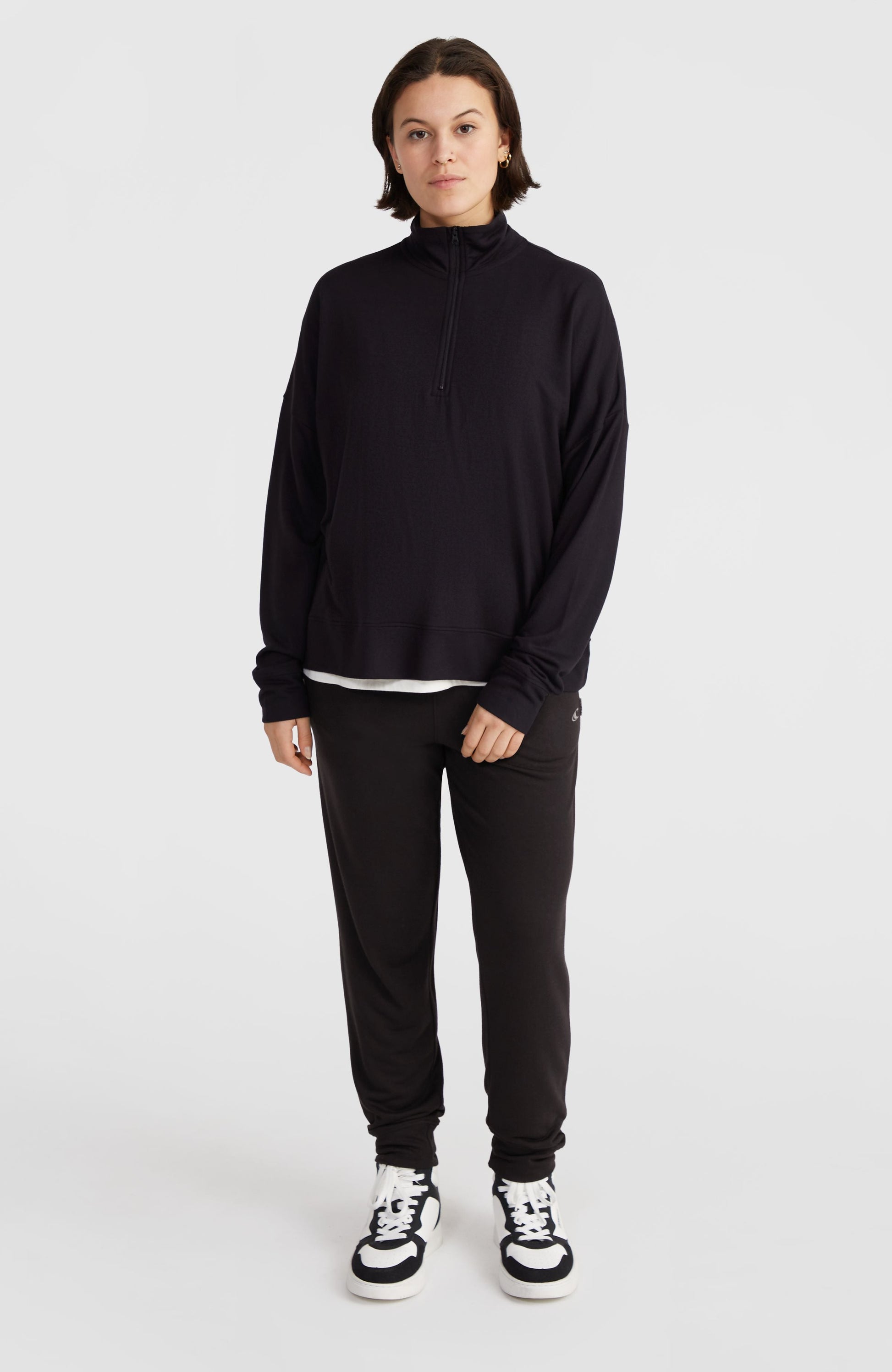 Half-Zip Sweatshirt Women - Black Out