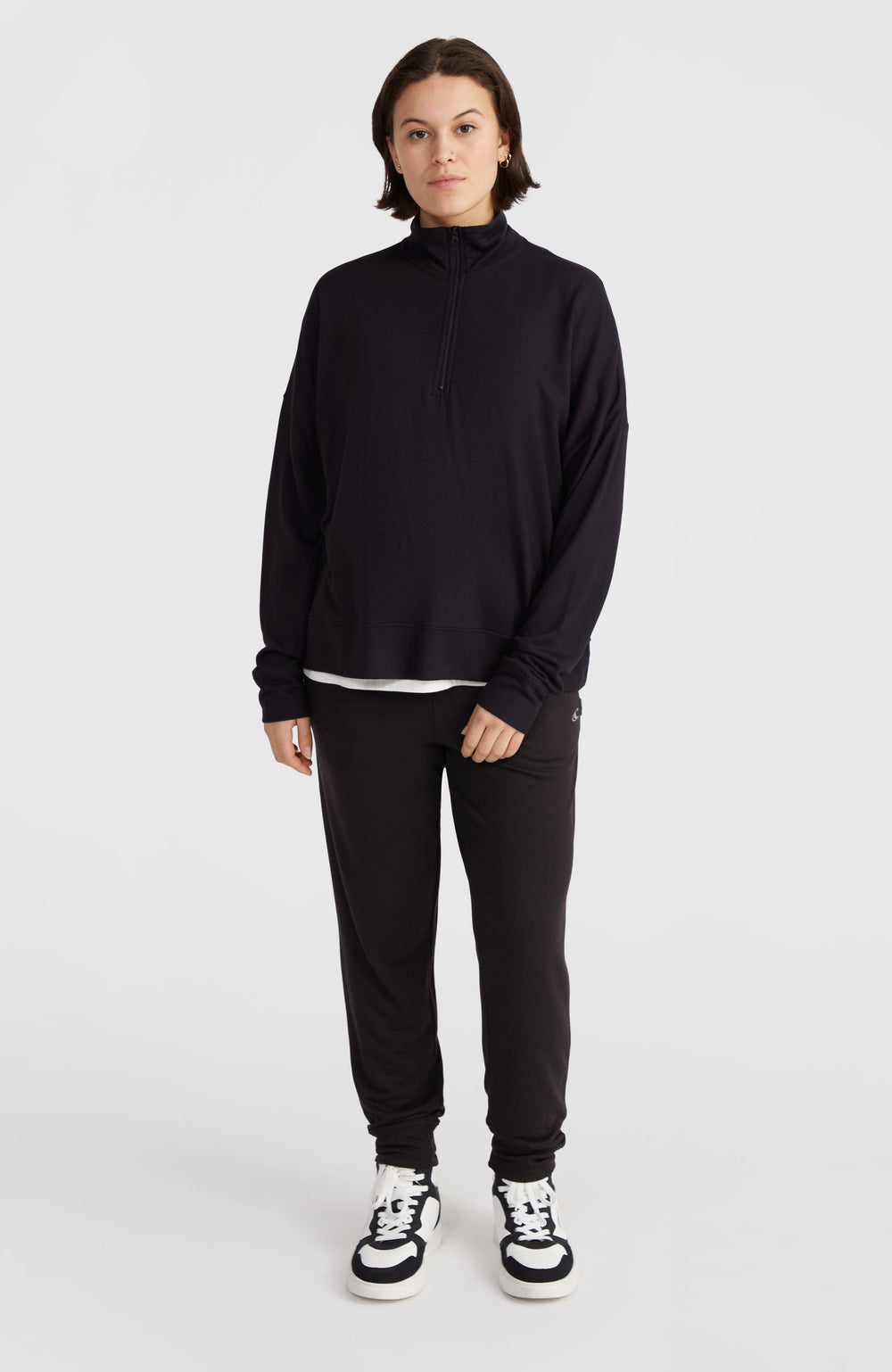 Half-Zip Sweatshirt Women - Black Out