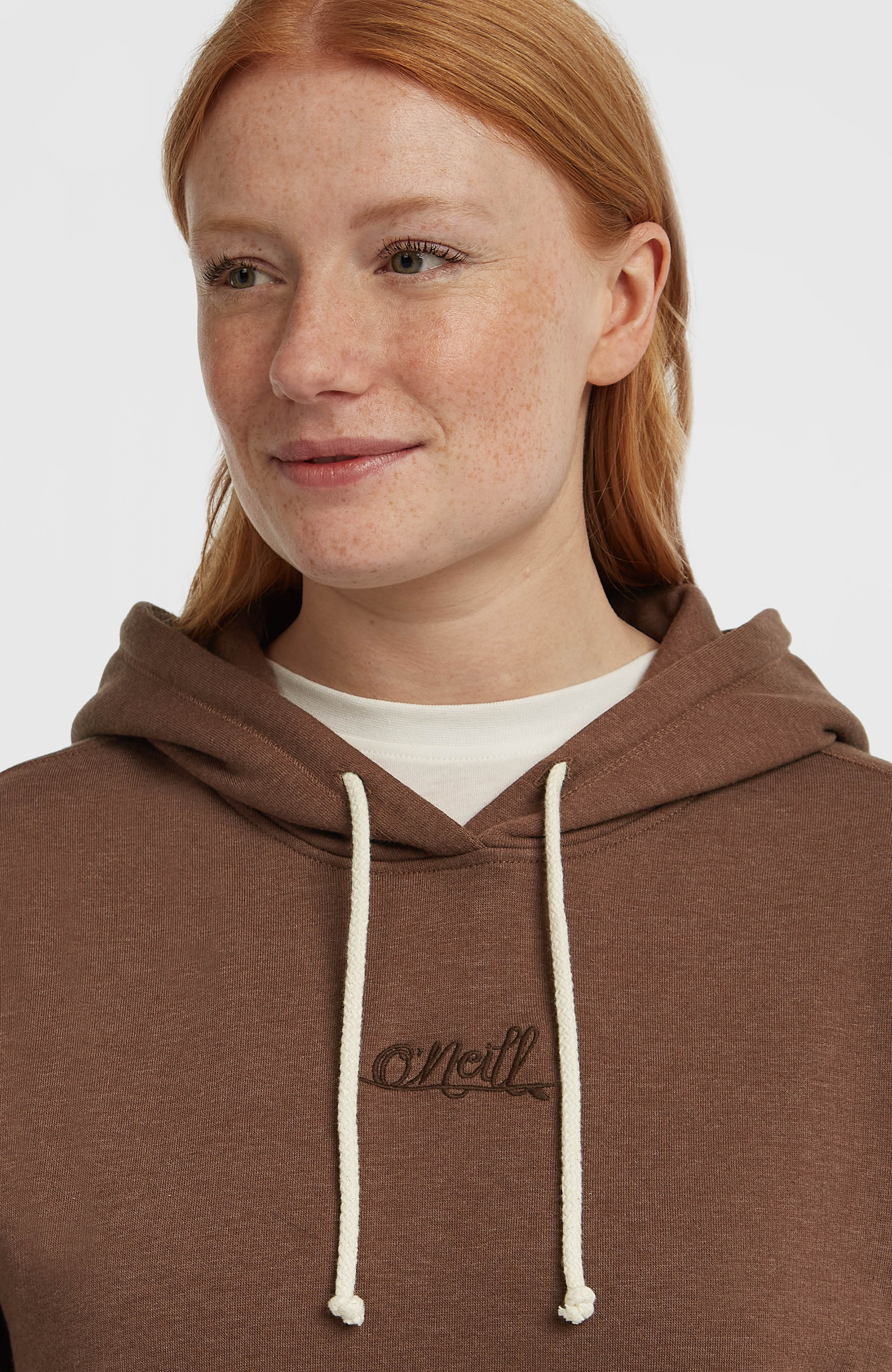 Essentials Script Hoodie Women - Hazel Spice