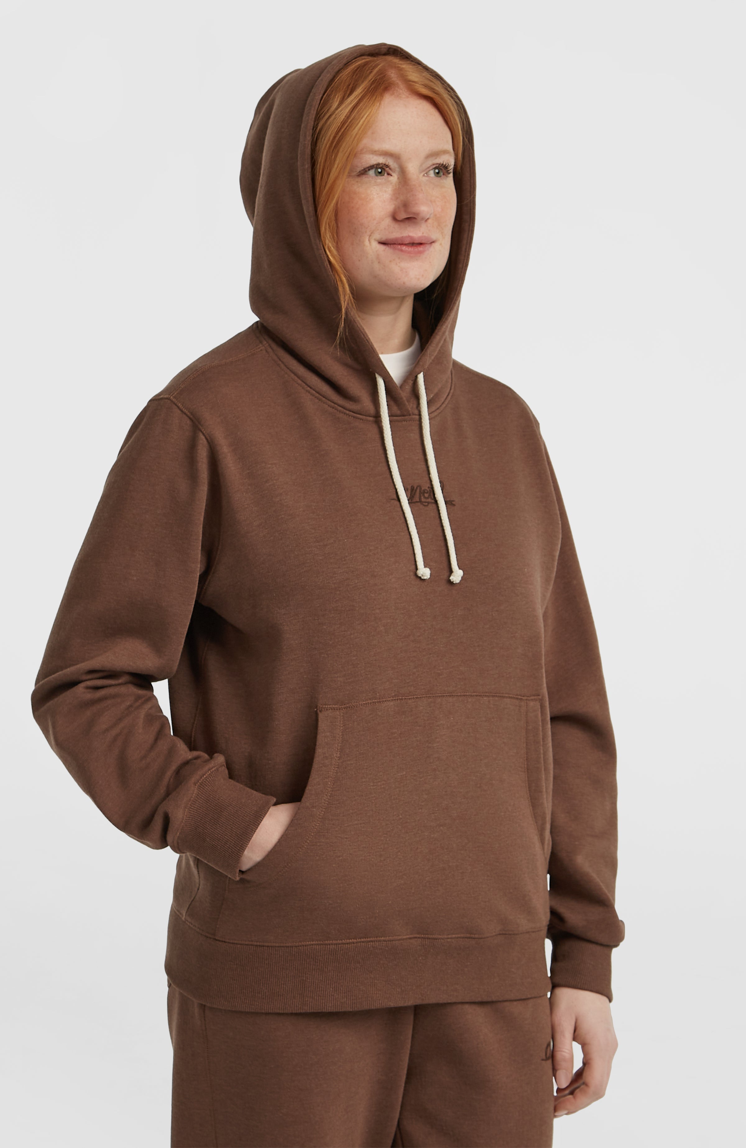Essentials Script Hoodie Women - Hazel Spice