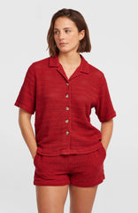 O'Riginals Crochet Shirt Women - Midnight Poppy