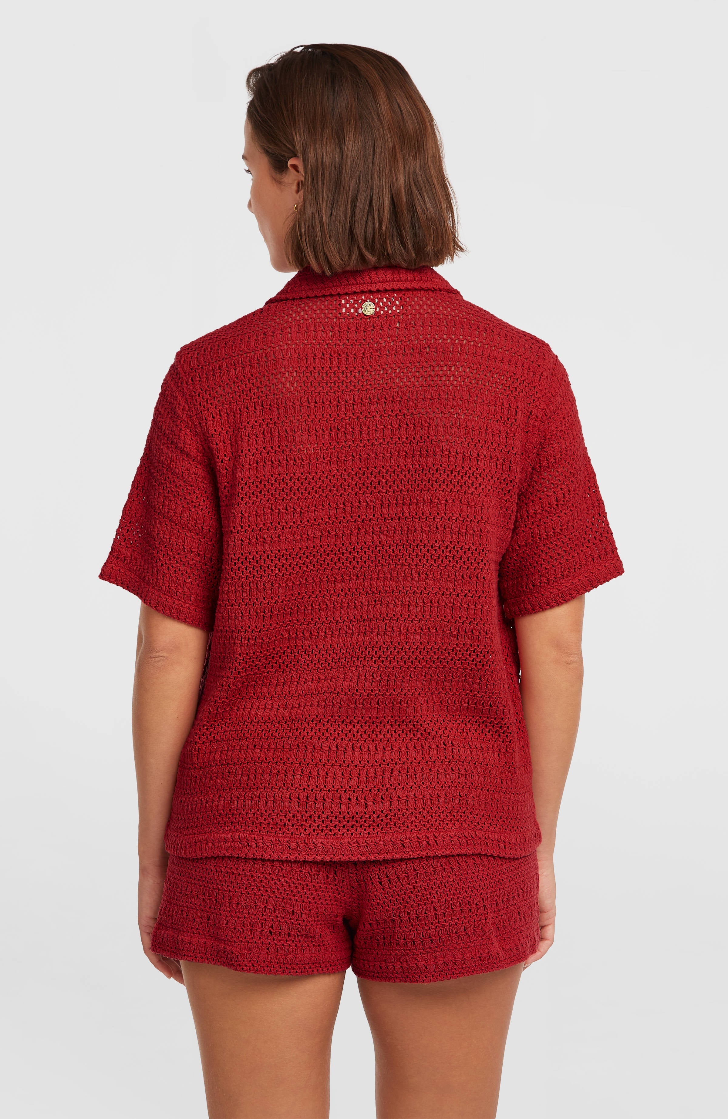 O'Riginals Crochet Shirt Women - Midnight Poppy
